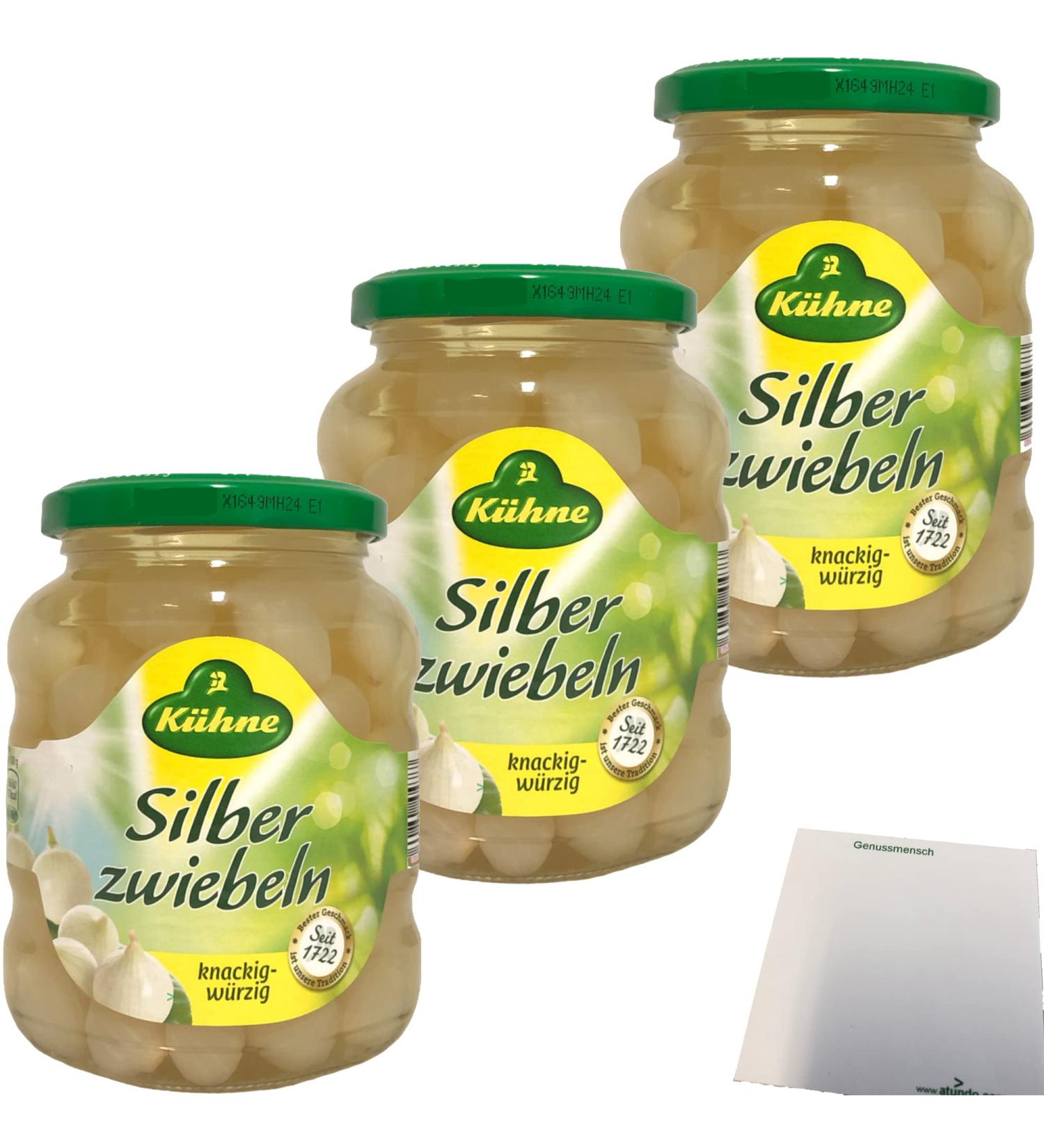 K hne Pearl Onions in Spicy Infusion 3-Pack (3x330g Glass) Gourmet International Shipping - Buy Online on SooperMarket.com