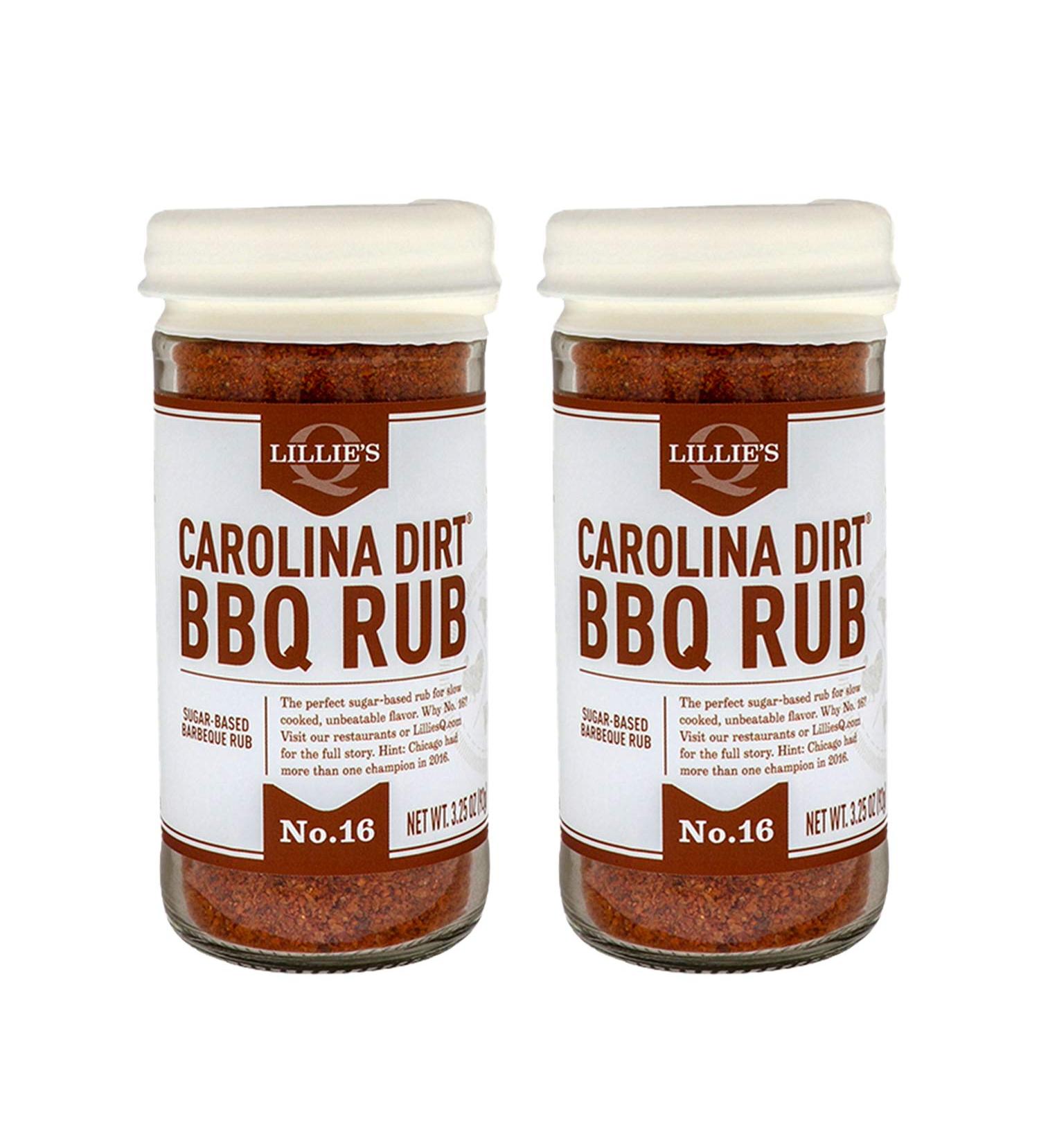 Lillie's Q Carolina Dirt BBQ Rub - Sweet Southern Spice Blend for Ribs, Pork & More (3.25 oz, 2-Pack) - Buy Online on SooperMarket.com