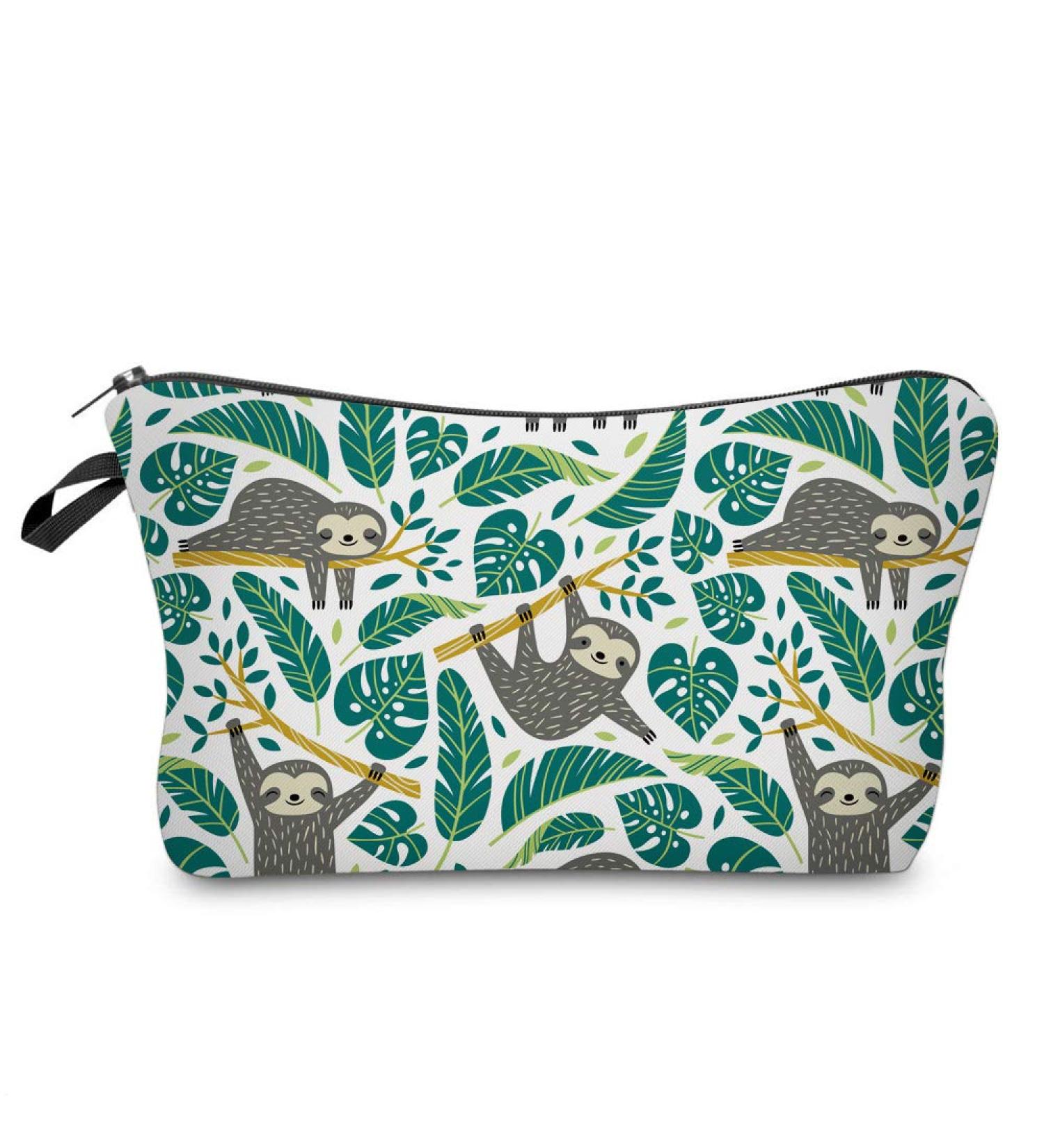 LOOMILOO Cosmetic Bag for Women  Adorable Roomy Makeup Bags Travel Water Resistant Toiletry Bag Accessories Organizer Sloth (Sloth 51476) A:Sloth 51476 - Buy Online on SooperMarket.com