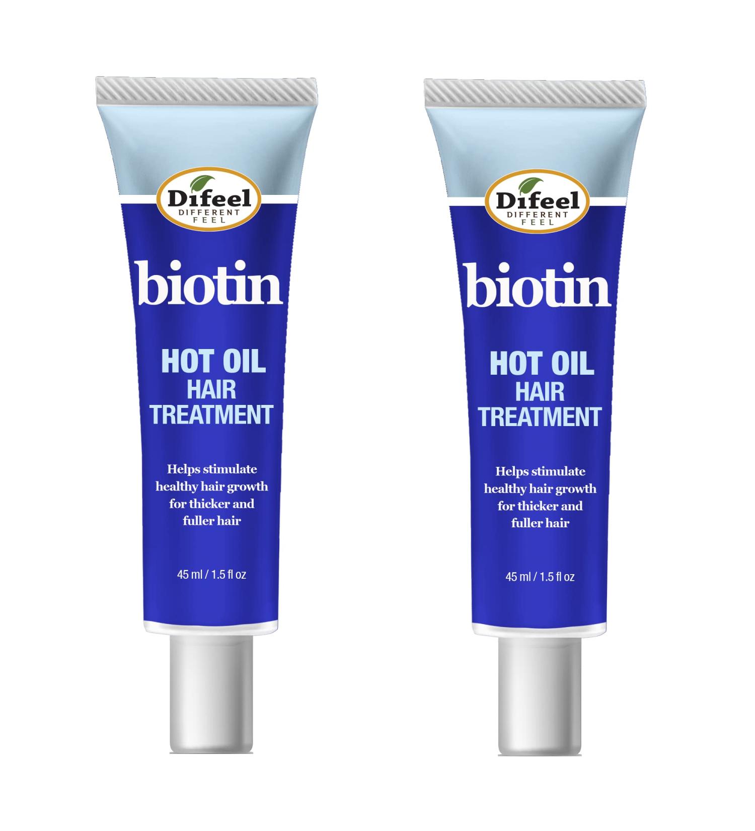 Difeel Biotin Hot Oil Hair Treatment 1.5 oz (Pack of 2) - Deep Conditioning Treatment - Buy Online on SooperMarket.com