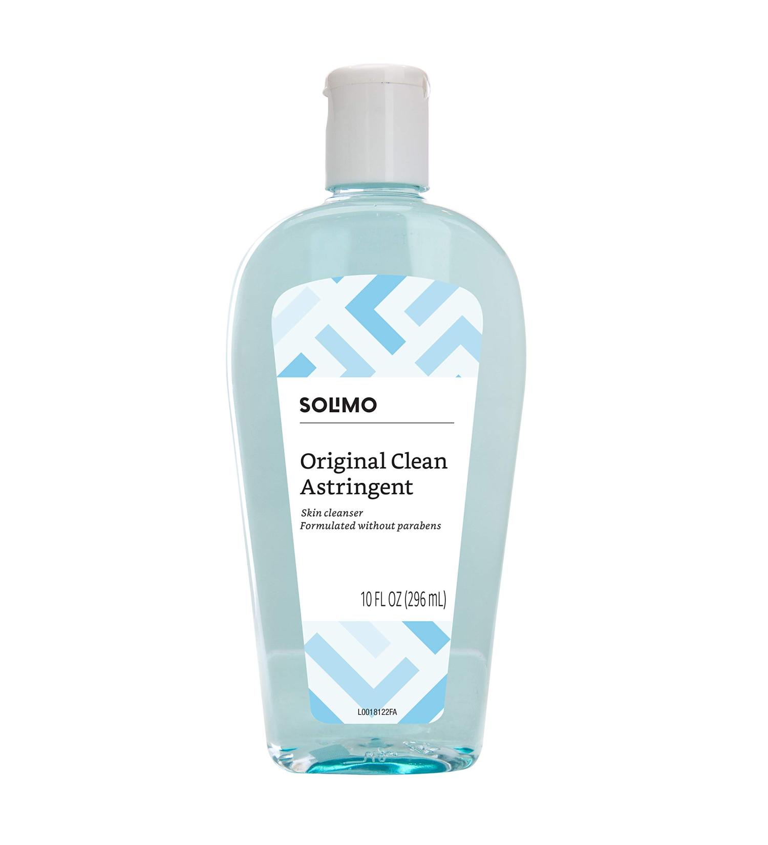 Solimo Original Clean Astringent Skin Cleanser 10 Fl Oz - Gentle Facial Toner for Clean and Clear Skin - 1 Pack - Buy Online on SooperMarket.com