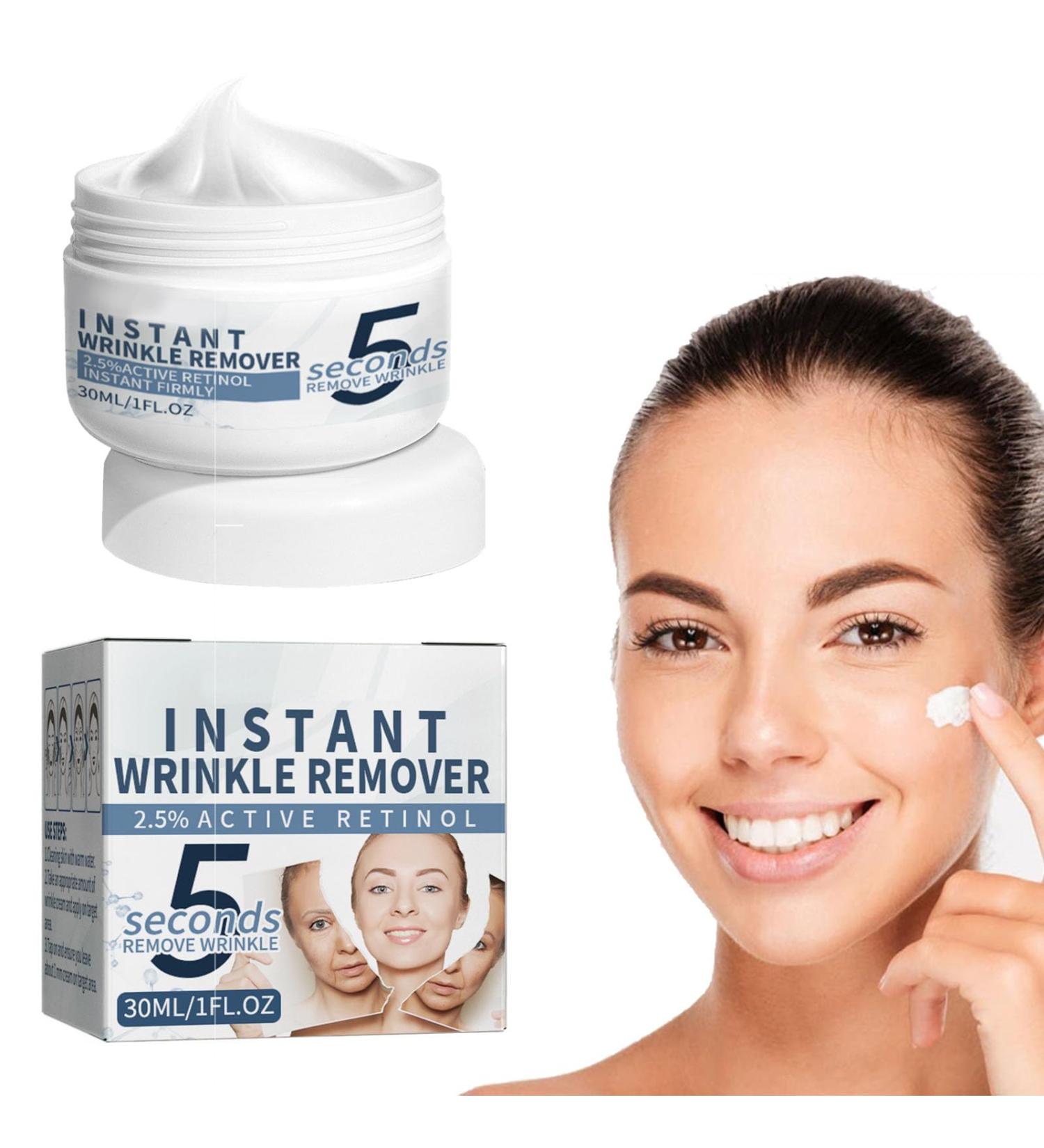 5 Seconds Wrinkle Remover 5 Seconds Retinol Anti-Wrinkle Cream 5 Seconds Anti Wrinkle Face Cream Instant Wrinkle Remover Lifting Moisturizing Facial Cream Tightening Face Cream or Women - Buy Online on SooperMarket.com