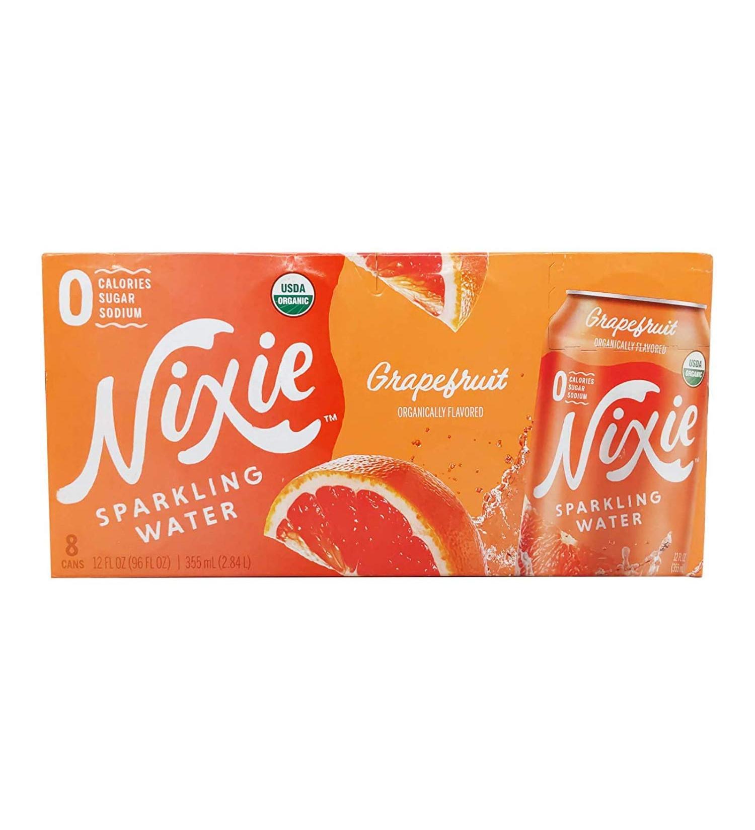 Nixie Organic Grapefruit Sparkling Water 12 Fl Oz - 8 Pack | Refreshing & Bubbly - Buy Online on SooperMarket.com