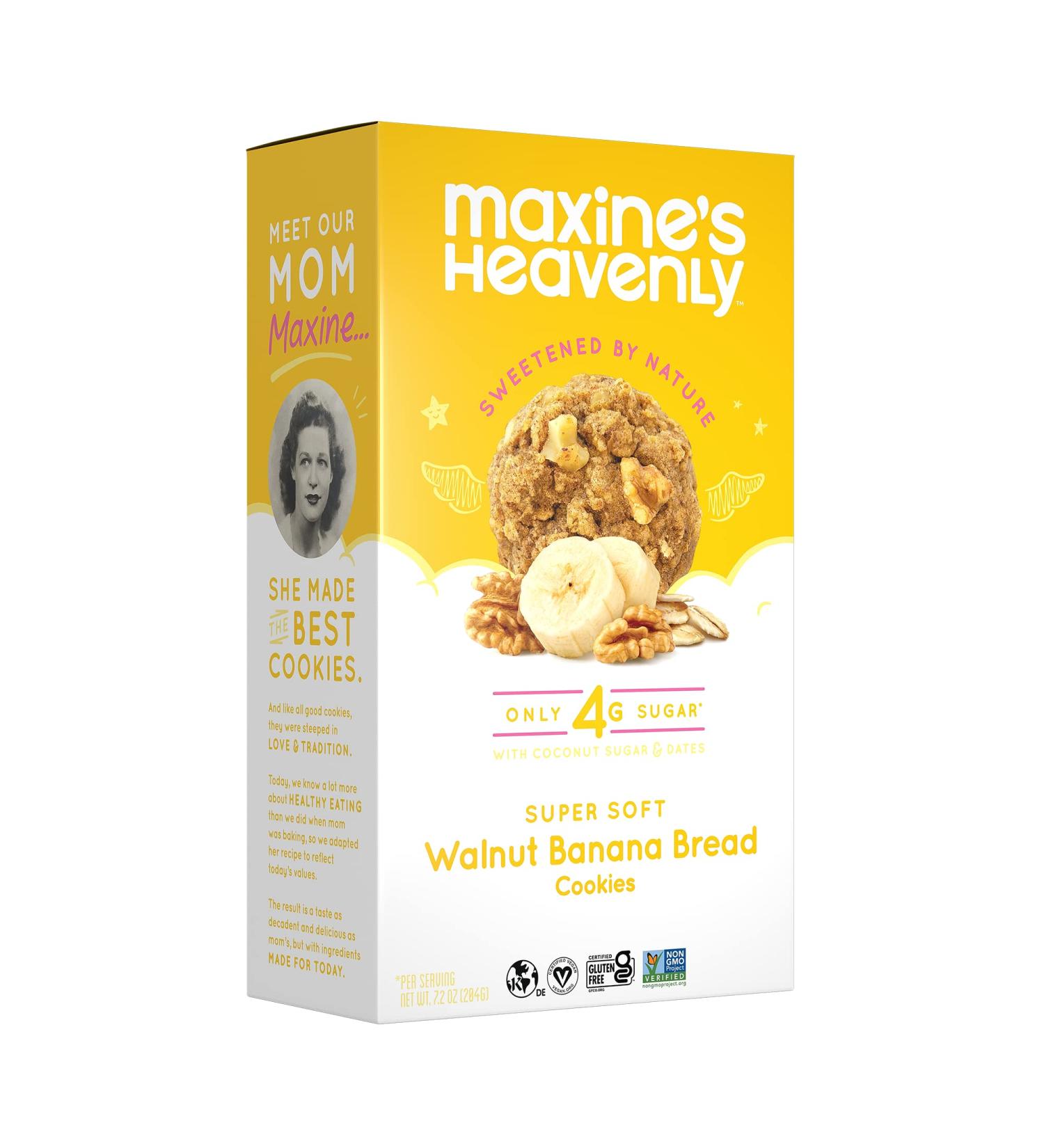 Maxine's Heavenly Walnut Banana Bread Cookies - Soft-Baked, 7.2 oz (204 g) - Delicious & Healthy Treat - Buy Online on SooperMarket.com