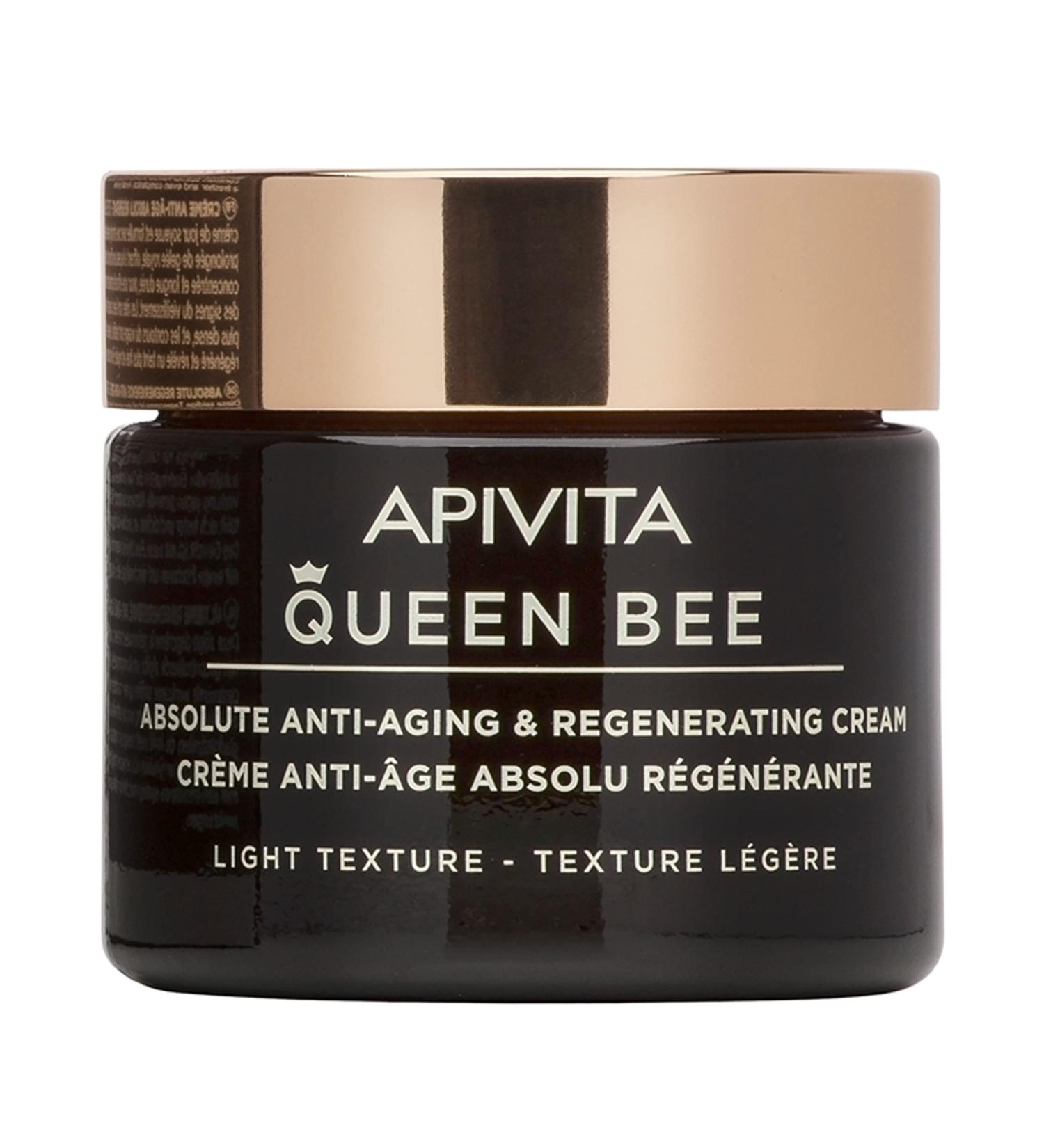 APIVITA Queen Bee Absolute Anti-Aging Cream - Light Texture 50 ml | Regenerate & Renew Skin | International Shipping Available - Buy Online on SooperMarket.com