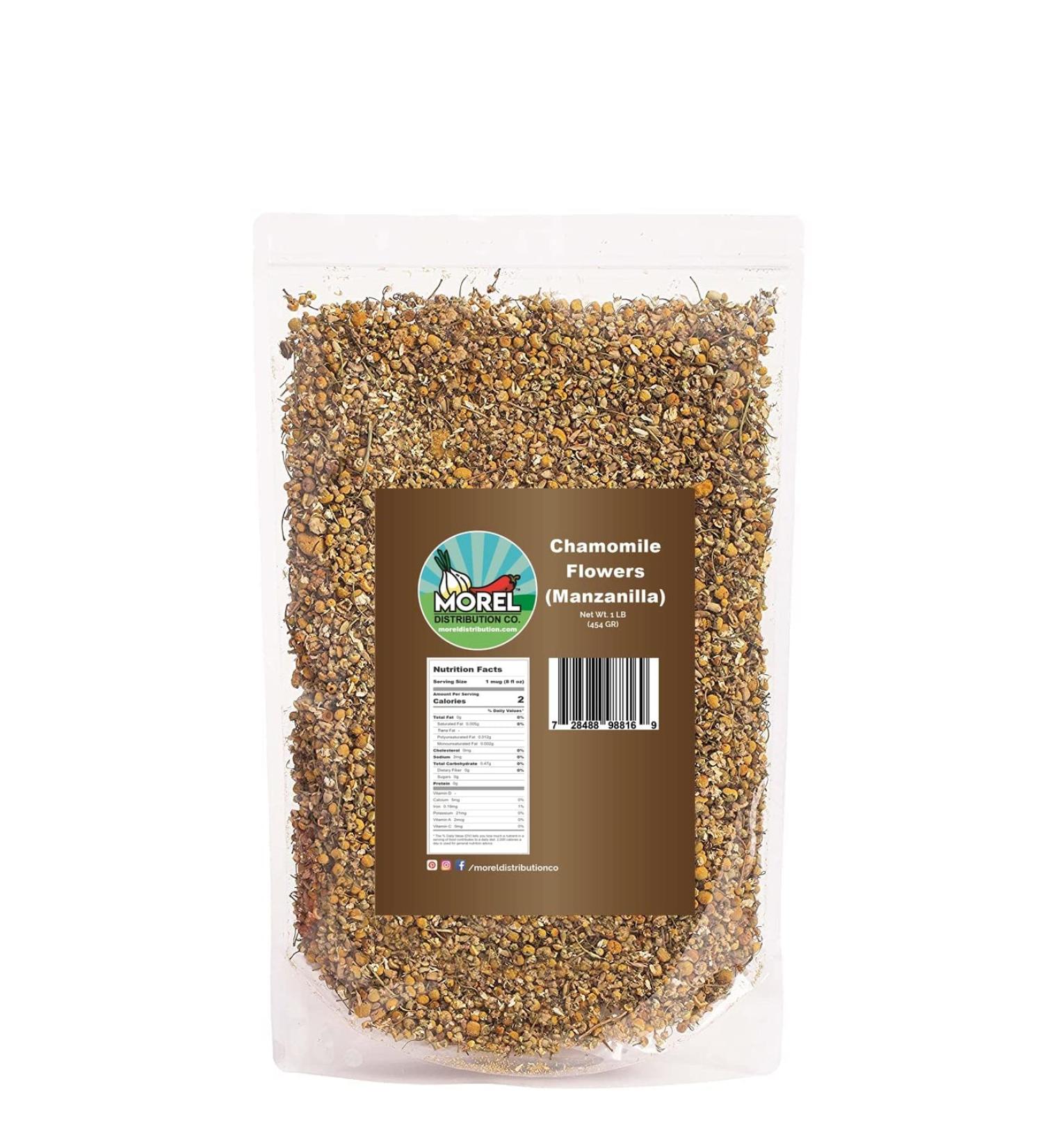 Dried Chamomile Flowers Chamomile Tea loose leaf Manzanilla 1 LB (453 GR) - Buy Online on SooperMarket.com