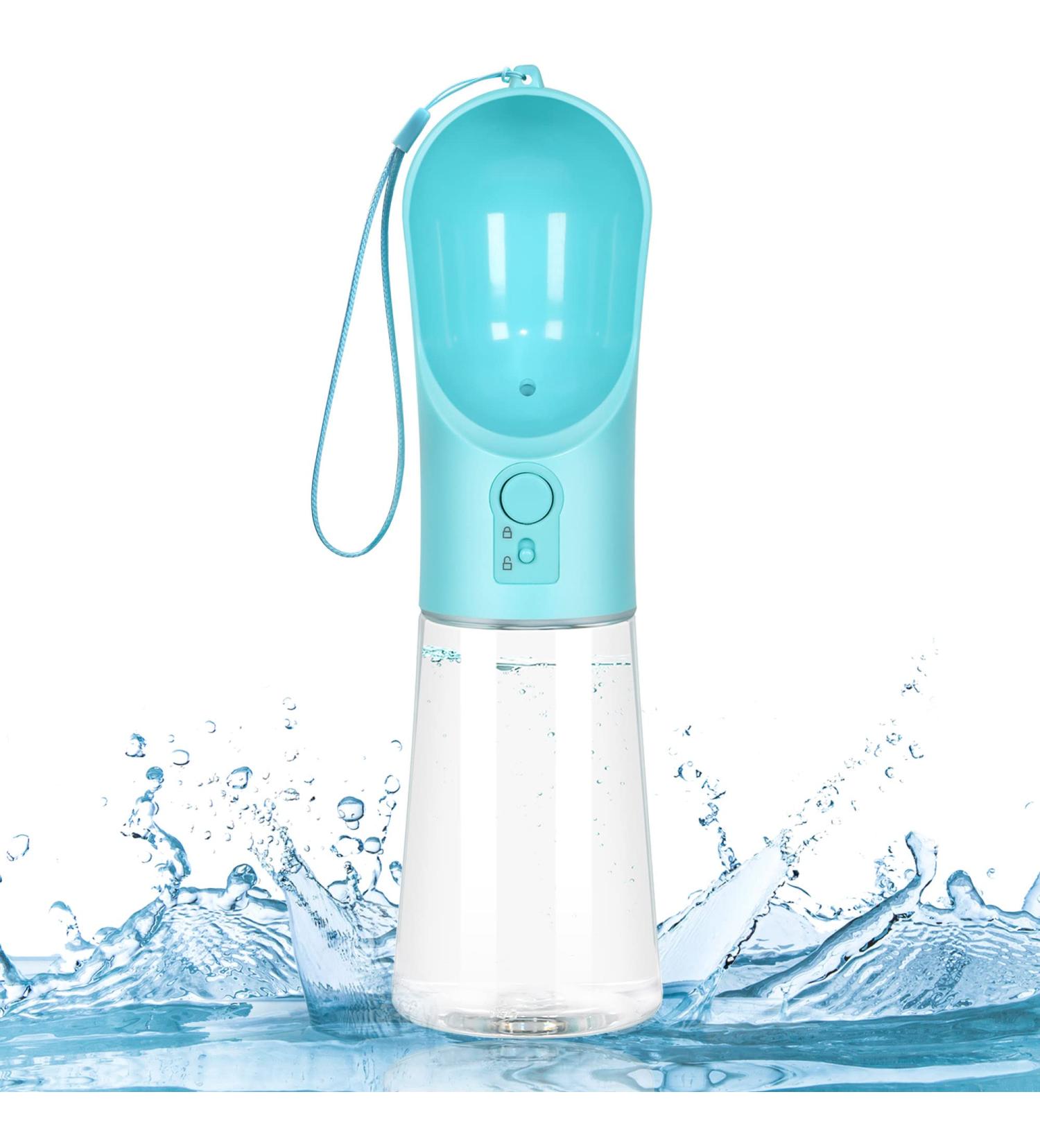 UPSKY Dog Water Bottle for Walking - Portable Leak Proof Pet Travel Dispenser - 400ml Blue - Buy Online on SooperMarket.com