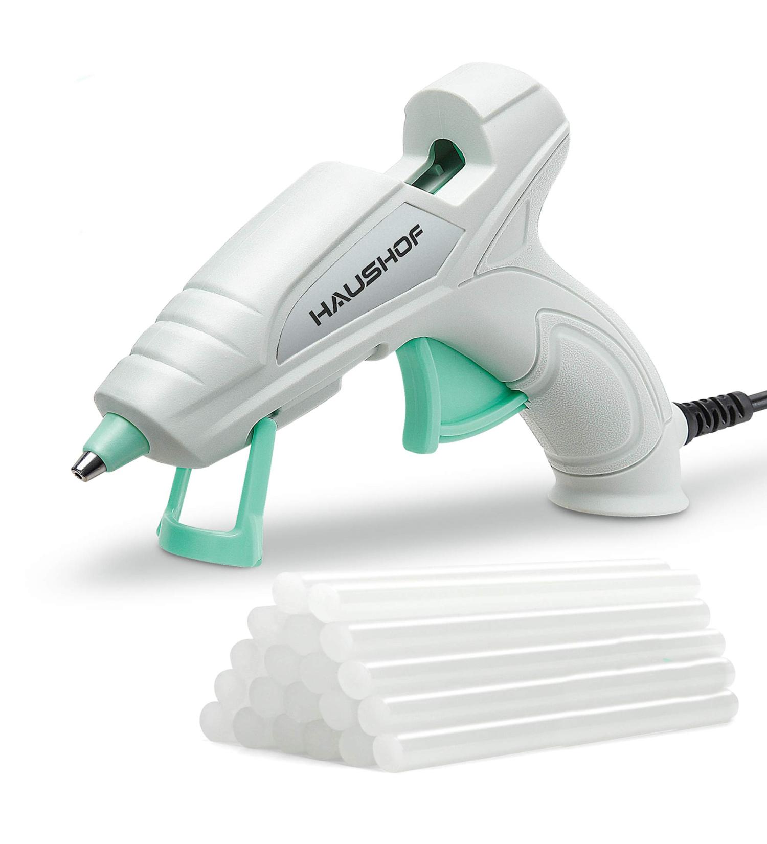 HAUSHOF Mini Hot Glue Gun Kit | 20-Piece Set for Home Decoration, Crafts, and Repairs | 20W 120V - Buy Online on SooperMarket.com