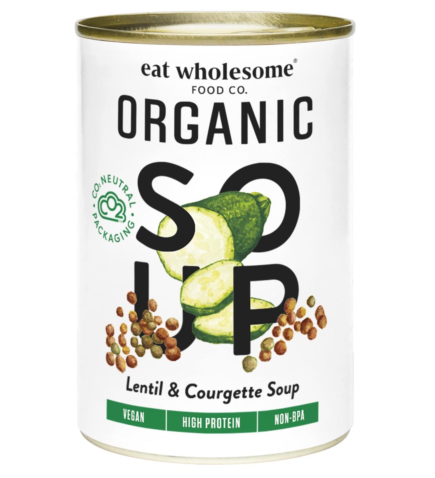 Eat Wholesome Organic Lentil & Courgette Soup 400 g (Pack of 12) Lentil & Courgette 400 ml (Pack of 12) - Buy Online on SooperMarket.com