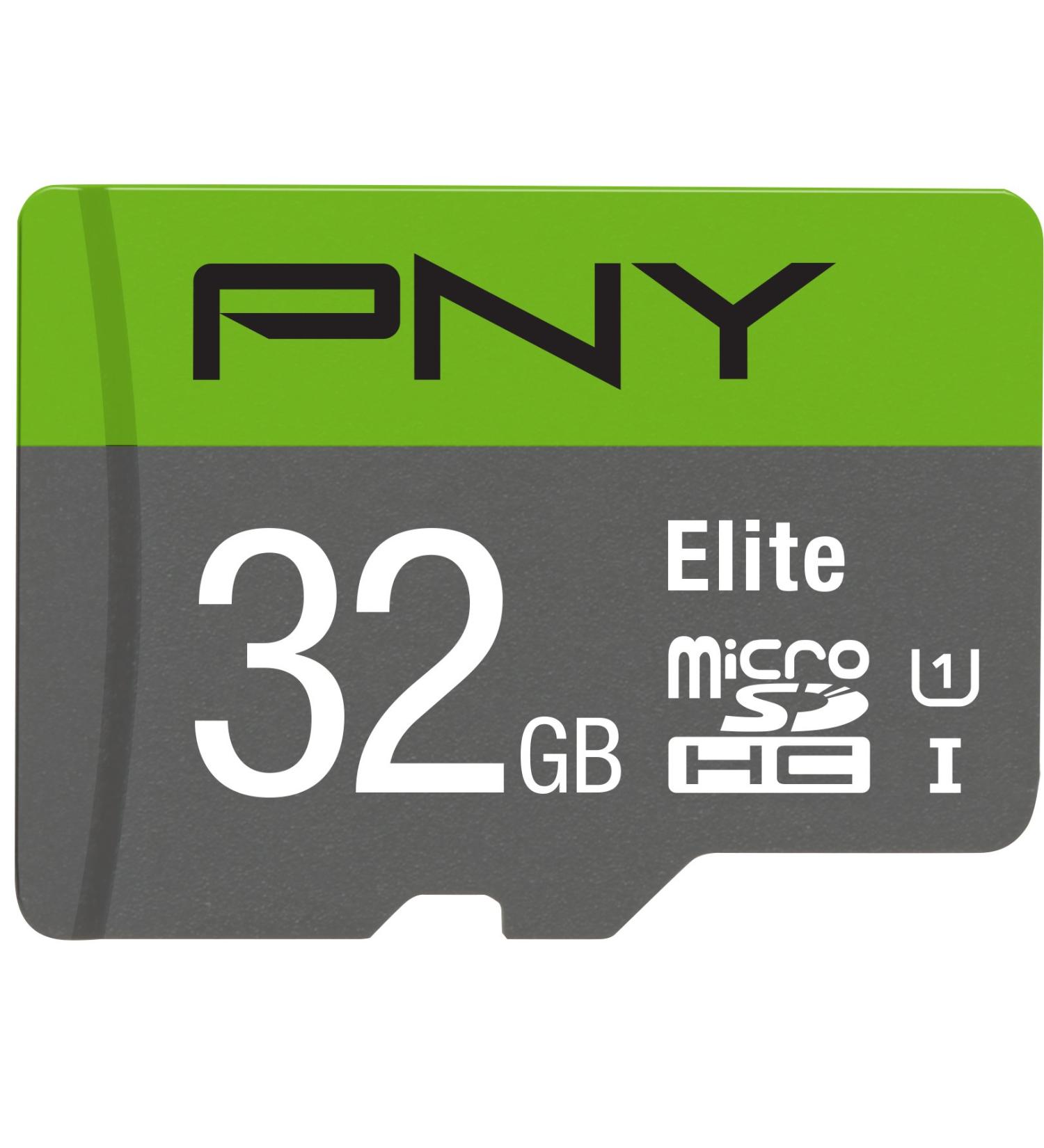 PNY 32GB Elite Class 10 U1 microSDHC Flash Memory Card - 100MB/s Read Speed | Full HD Compatible - Buy Online on SooperMarket.com