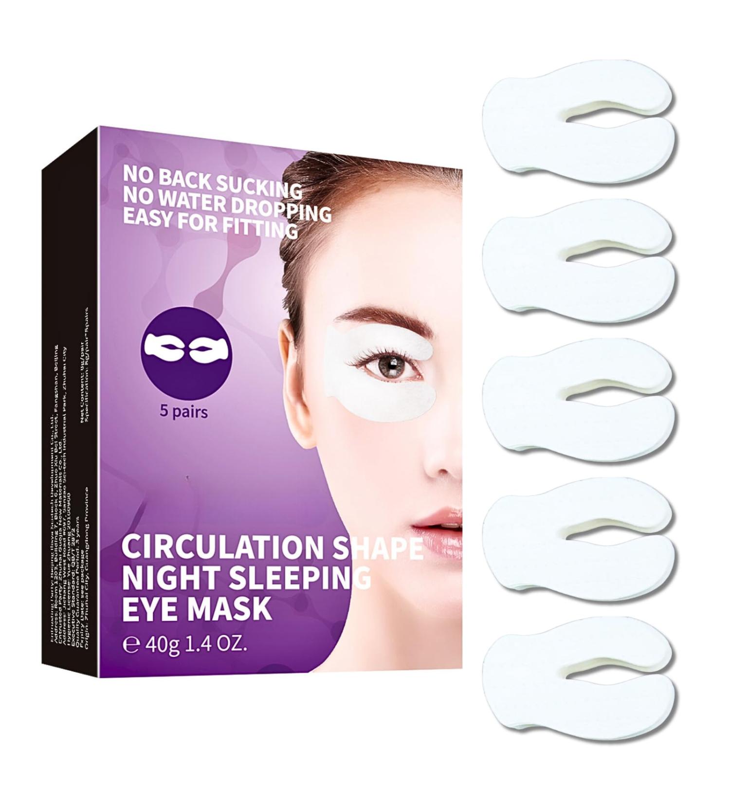 Circulation Shape Night Sleeping Eye Masks 5 Pair Under Eye Gel Patches Hyaluronic Acid Anti Wrinkle Under Eye Patches For Puffy Eyes Eye Bags and Dark Circles Eye Masks Skincare - Buy Online on SooperMarket.com