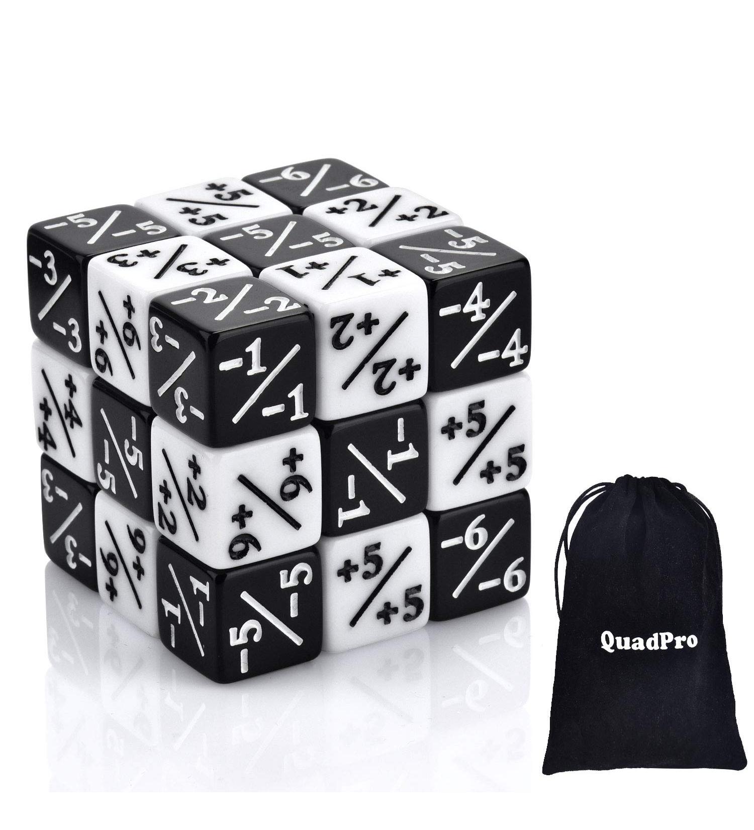 QuadPro 30-Piece Dice Counters Token Set for MTG & CCG Card Games - Buy Online on SooperMarket.com