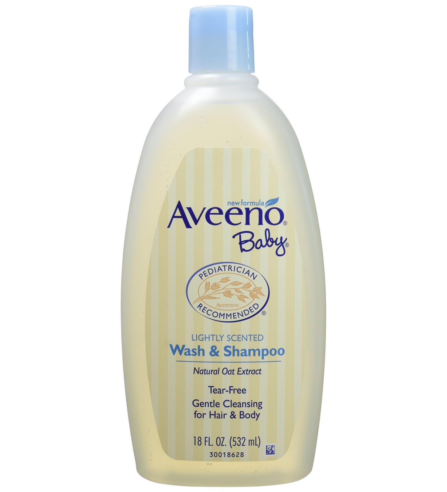 Aveeno Baby Wash and Shampoo 18 Fl. Oz - Pack of 2 | Gentle Cleansing for Baby's Skin and Hair - Buy Online on SooperMarket.com
