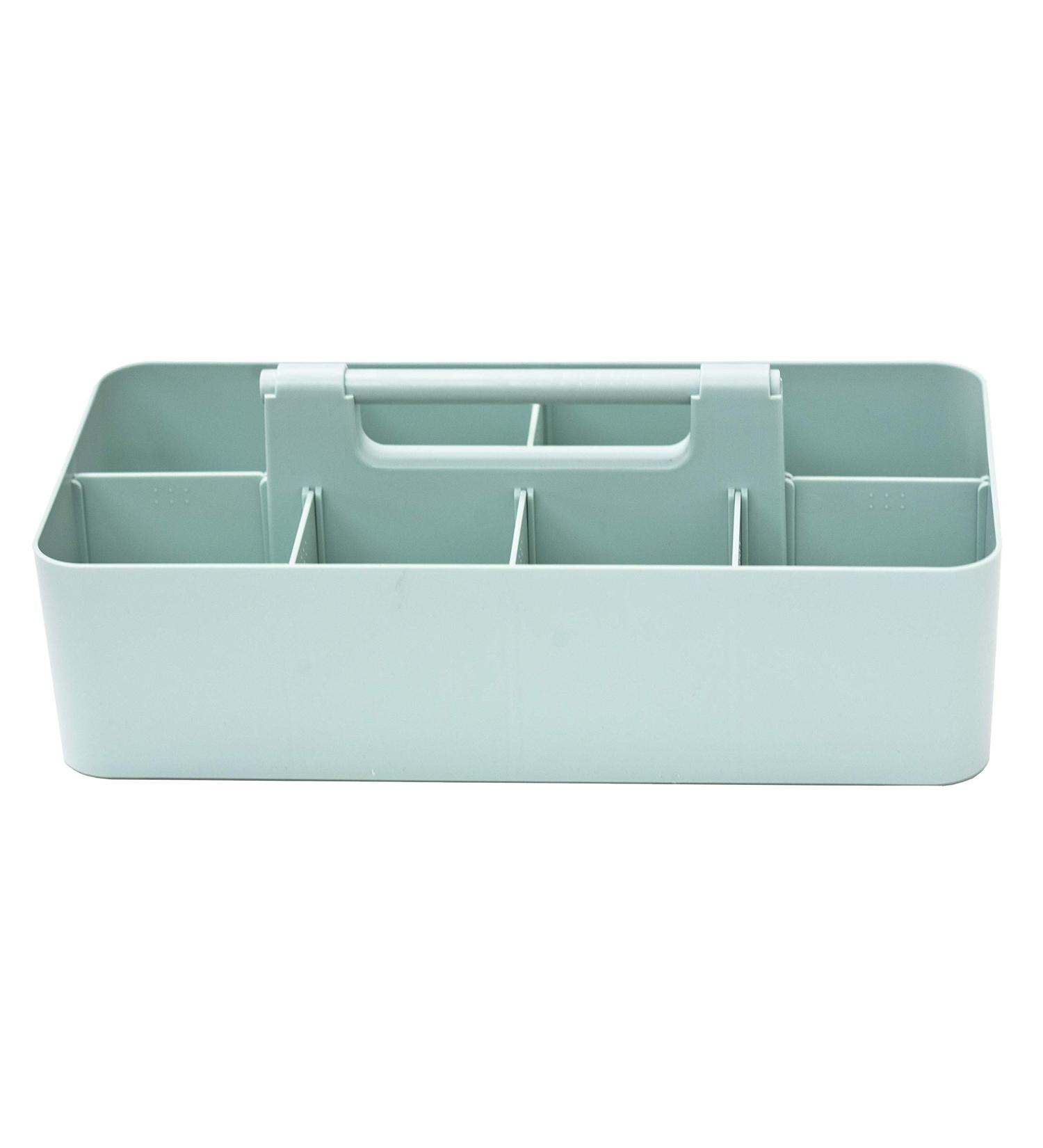 Enjoy Organizer -Large Portable Caddy  DIY Dividers  8 Compartments  Office Supplies Organizer  Simple  Portable Basket with Handle Storage Organizer Modern Endless Multi Use -Made in USA Mint - Buy Online on SooperMarket.com