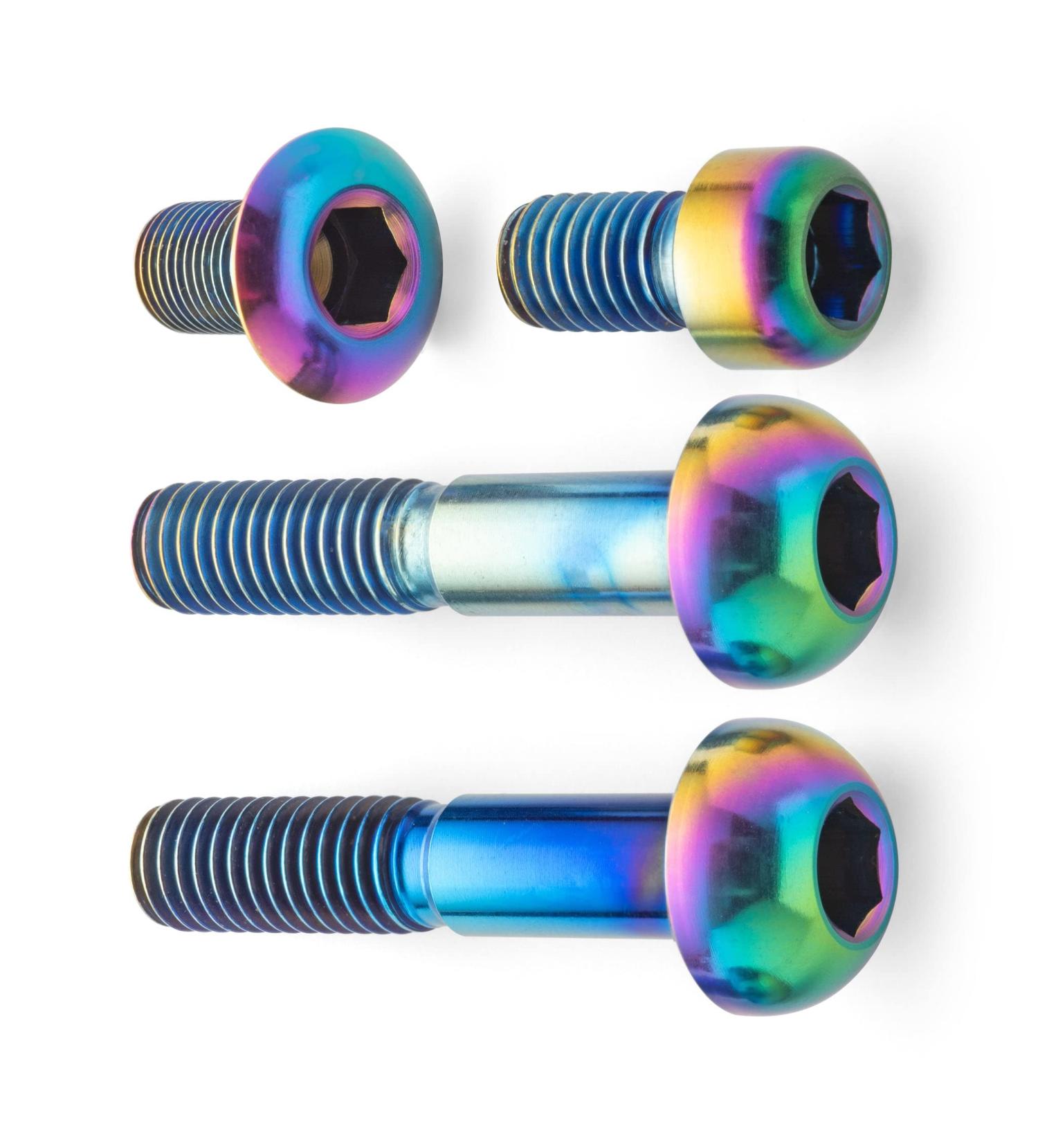 Terske Titanium Brake & Shift Lever Mountain Bike Bolt Kit - SRAM Matchmaker - Oil Slick - Buy Online on SooperMarket.com