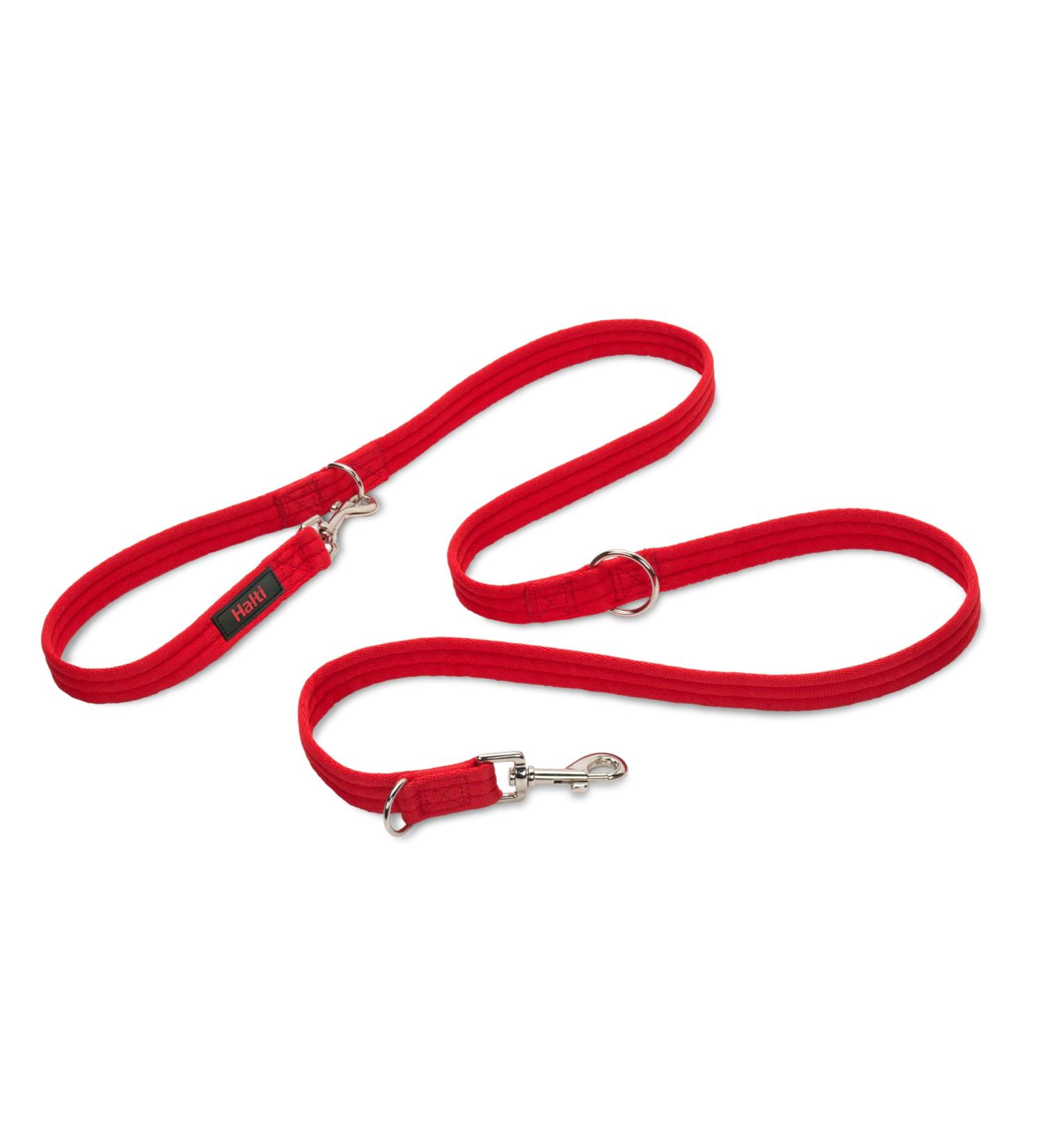 HALTI Double Guide - Multifunctional Dog Leash for Training & Walking | Light Padded Neoprene | Ideal for Puppies (Small Red 2m) - Buy Online on SooperMarket.com
