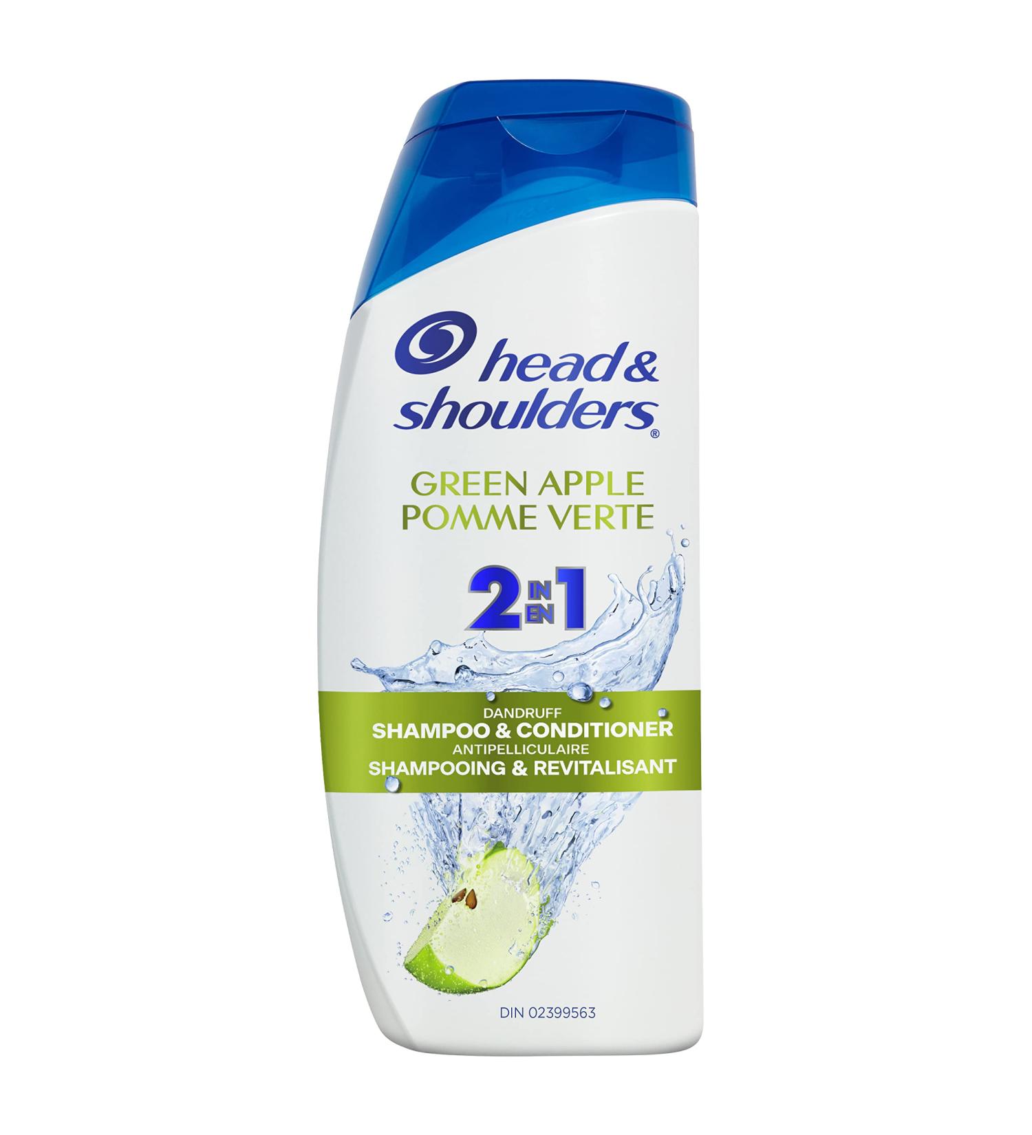 Head & Shoulders Green Apple 2-in-1 Anti-Dandruff Shampoo + Conditioner 613 mL Green Apple 613 ml (Pack of 1) - Buy Online on SooperMarket.com