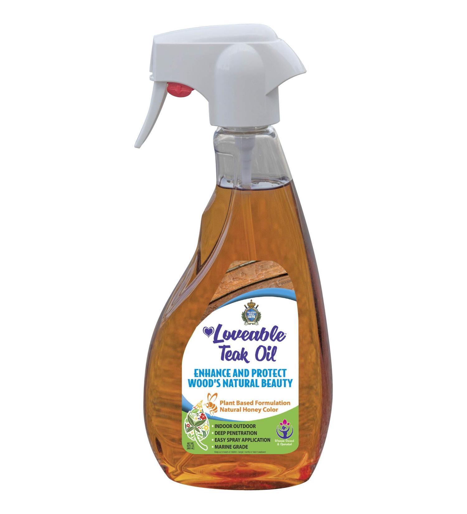 Ecodecors Teak Oil - 16 oz: Protective Sealer & Wood Preserver for Indoor/Outdoor Furniture - Restores Teak, Prevents Deterioration - Buy Online on SooperMarket.com