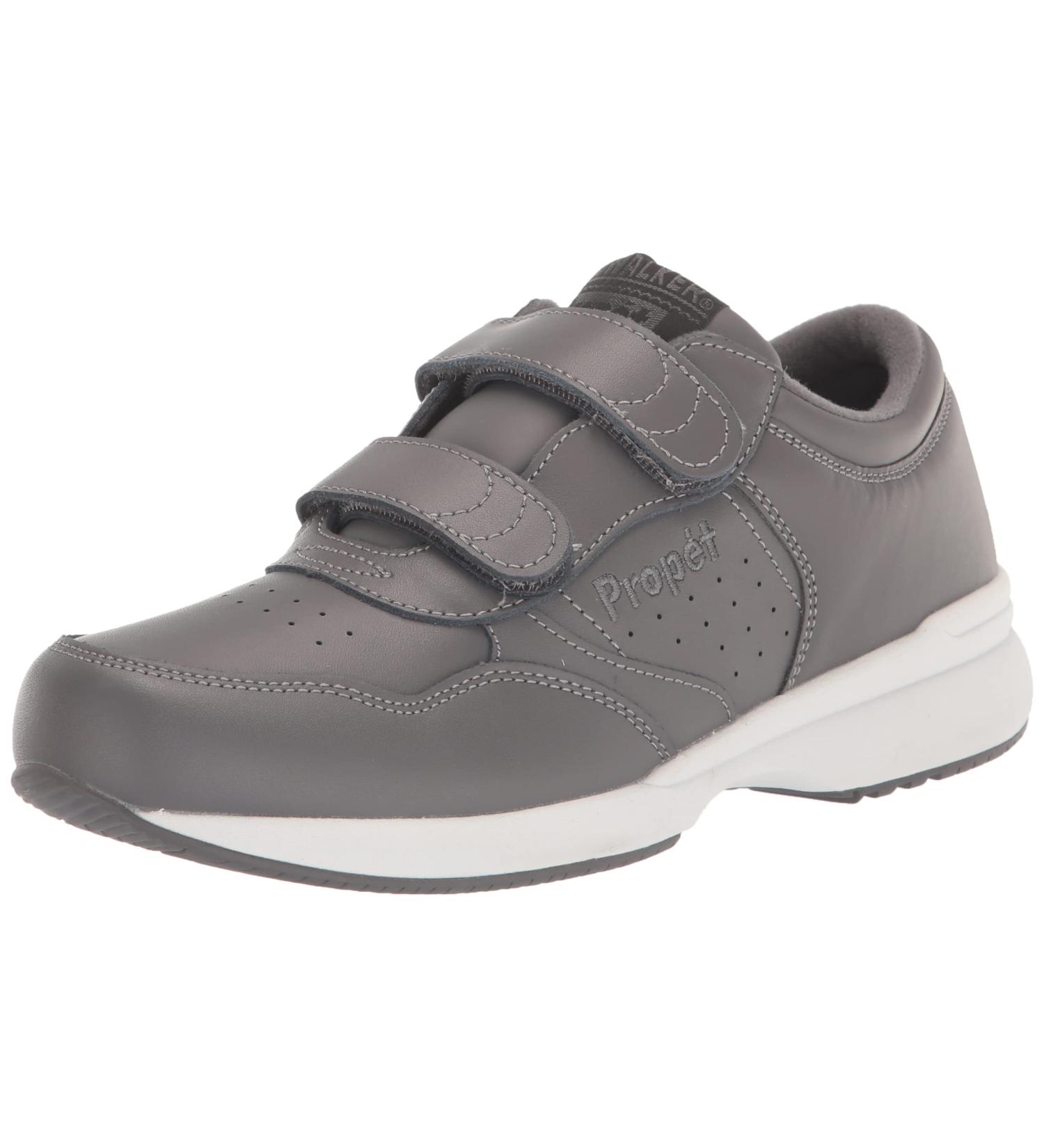 Propet Men's LifeWalker Strap Walking Sneakers - Off White/Dark Grey (Size 7) - Buy Online on SooperMarket.com