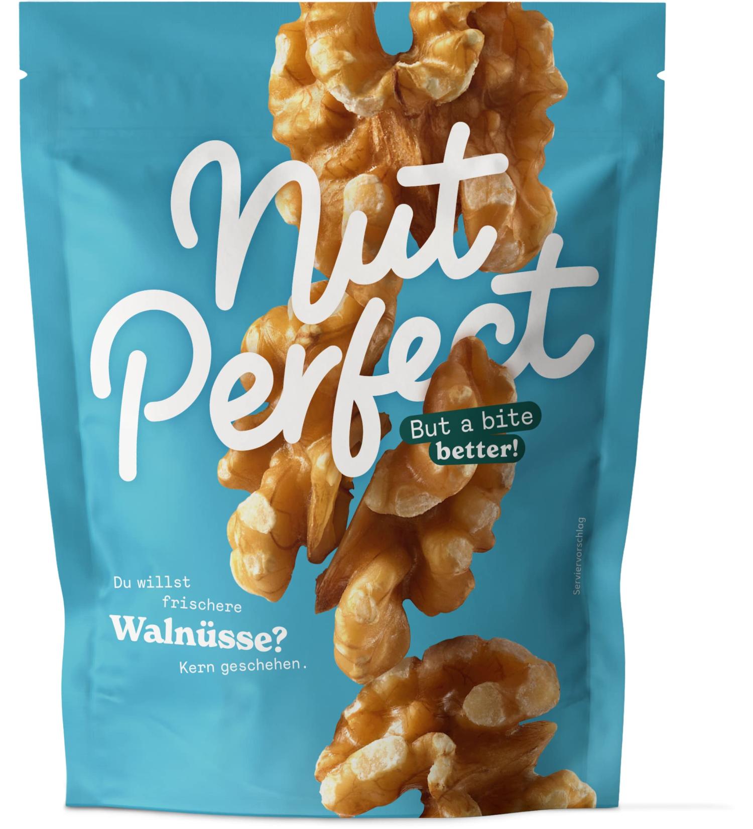 Nut Perfect Walnut Kernels 100g - Natural Crispy Halves for Vegan Nutrition | Fresh Traceable Direct Trade - Buy Online on SooperMarket.com