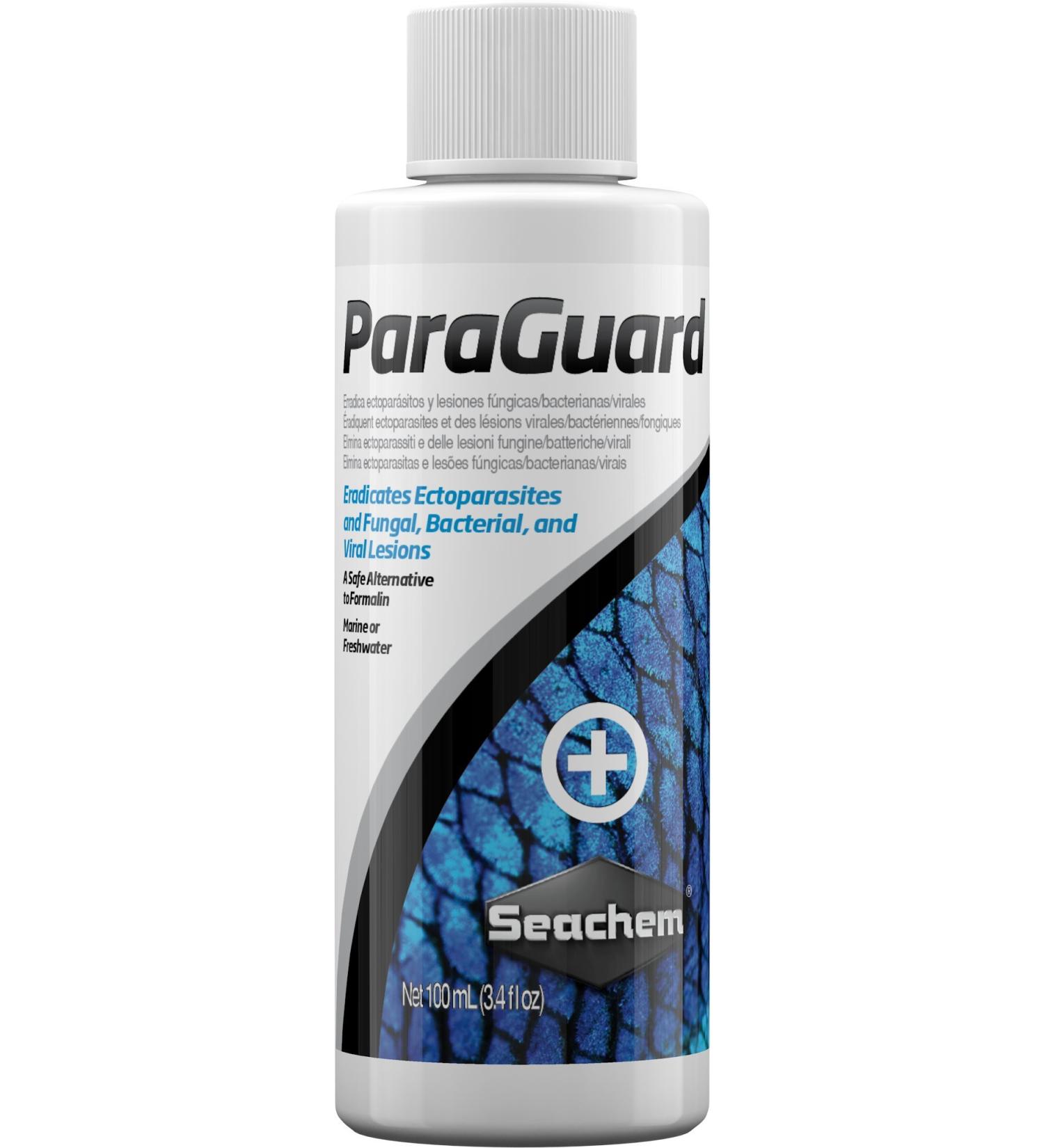 Seachem ParaGuard 100ml - Powerful Aquarium Water Treatment - Buy Online on SooperMarket.com