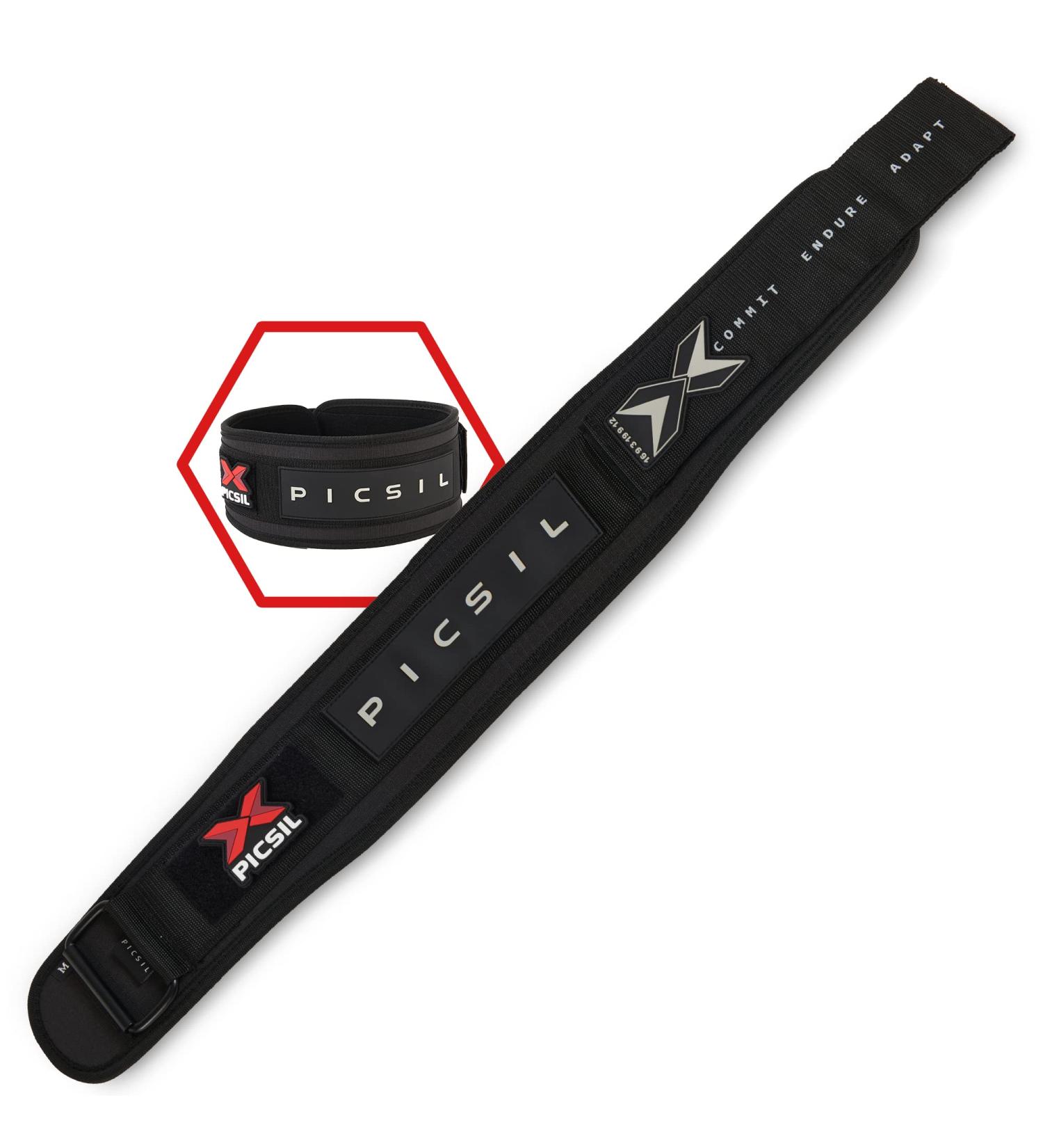 Picsil Lumbar Belt for Weightlifting - Ideal for Squats Cross Lifting & Lunges | Customizable 3 Colors 5 Sizes | International Shipping Available - Buy Online on SooperMarket.com