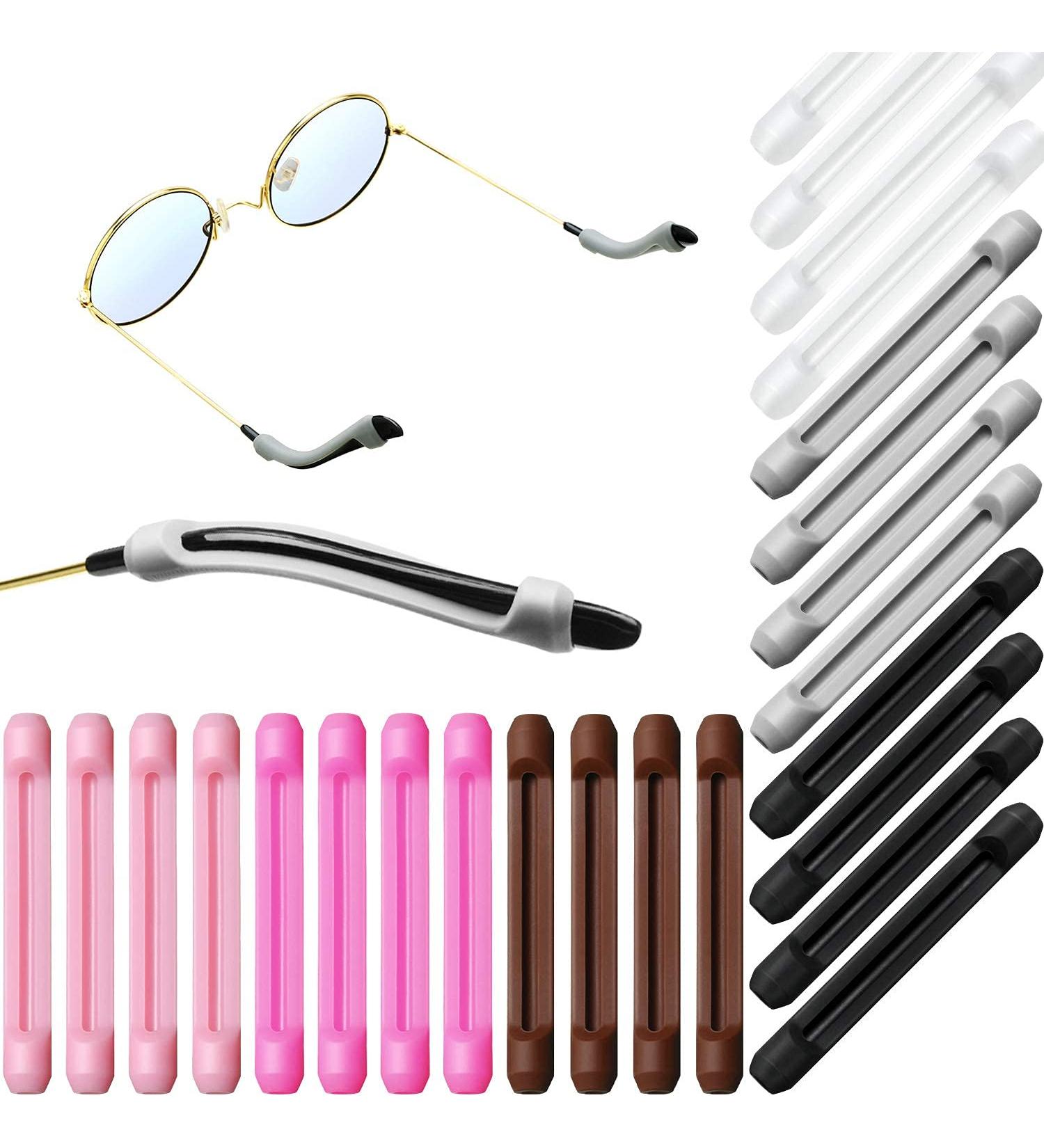 12 Pairs Soft Silicone Eyeglass Ear Cushions Temple Tips Eyeglass Pads Anti Slip Glasses Ear Hook Comfort Ear Grips Eyeglasses Leg Cover Sport Eyeglass Strap Holder for Reading Glasses (Color Set 1) - Buy Online on SooperMarket.com