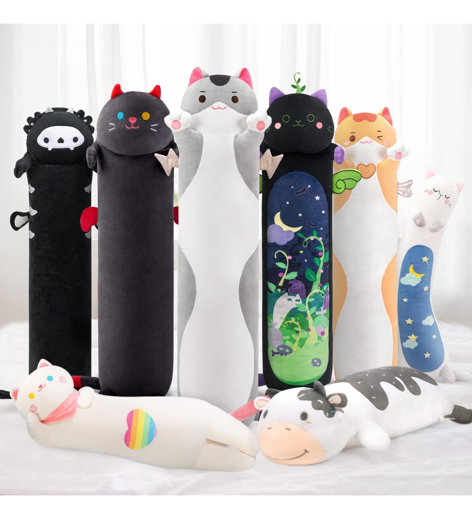 Mewaii 20inch Gray Cat Plush Pillow - Cute Stuffed Animal Squishy Toy for Kids - Buy Online on SooperMarket.com