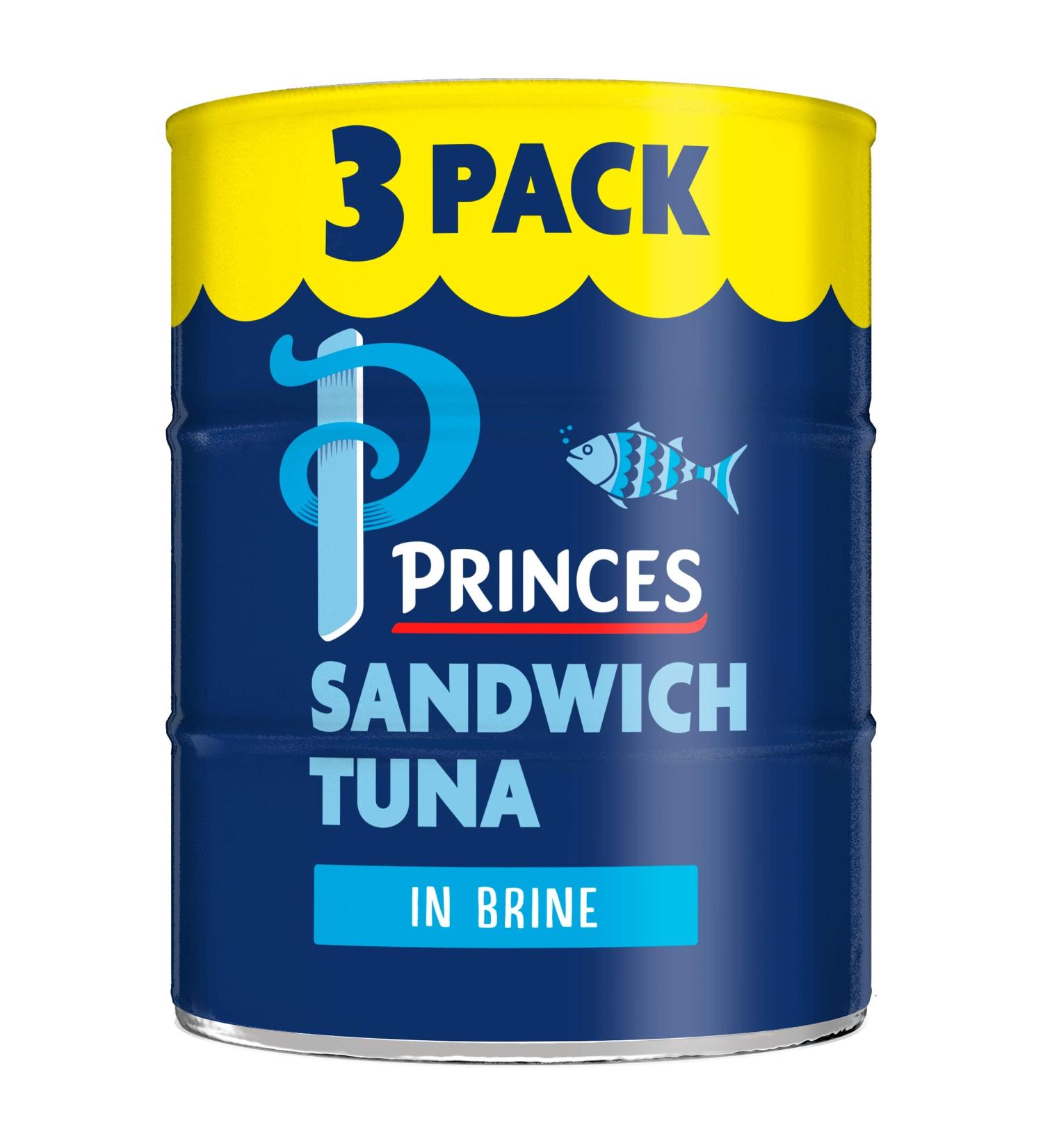 Princes Sandwich Tuna Brine 3x140g - Buy Online on SooperMarket.com
