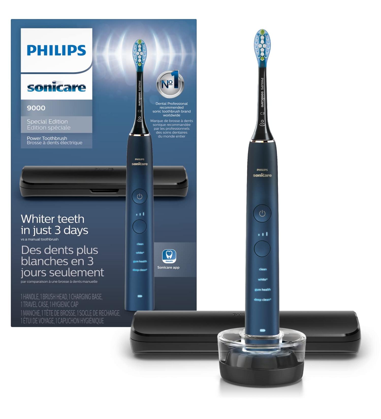 Philips Sonicare 9000 Special Edition Toothbrush Blue/Black HX9911/92 - Buy Online on SooperMarket.com