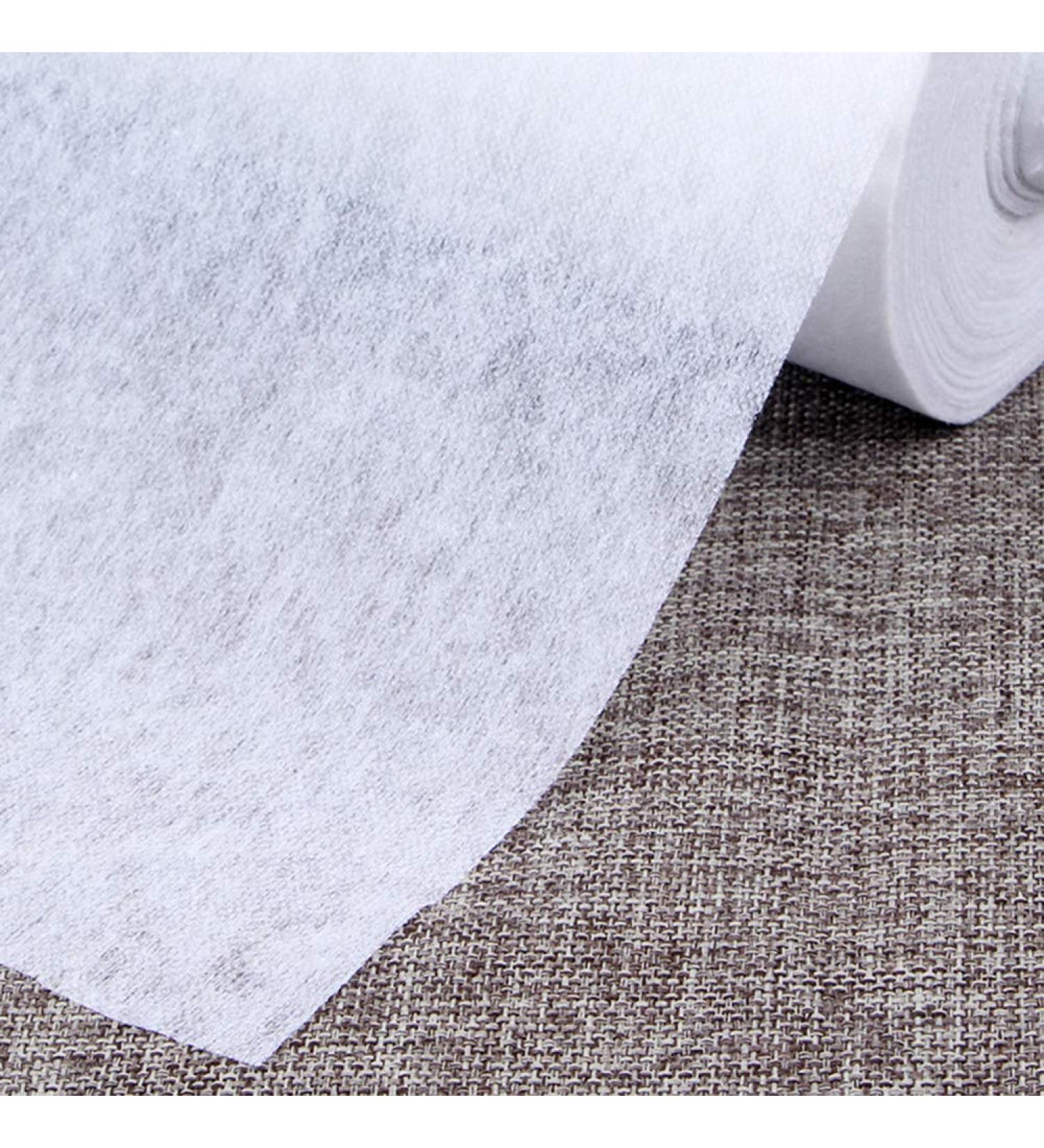 Lightweight Non-Woven Fusible Interfacing White - 39.37x10.93 Yards - Iron-On Single Side - Buy Online on SooperMarket.com