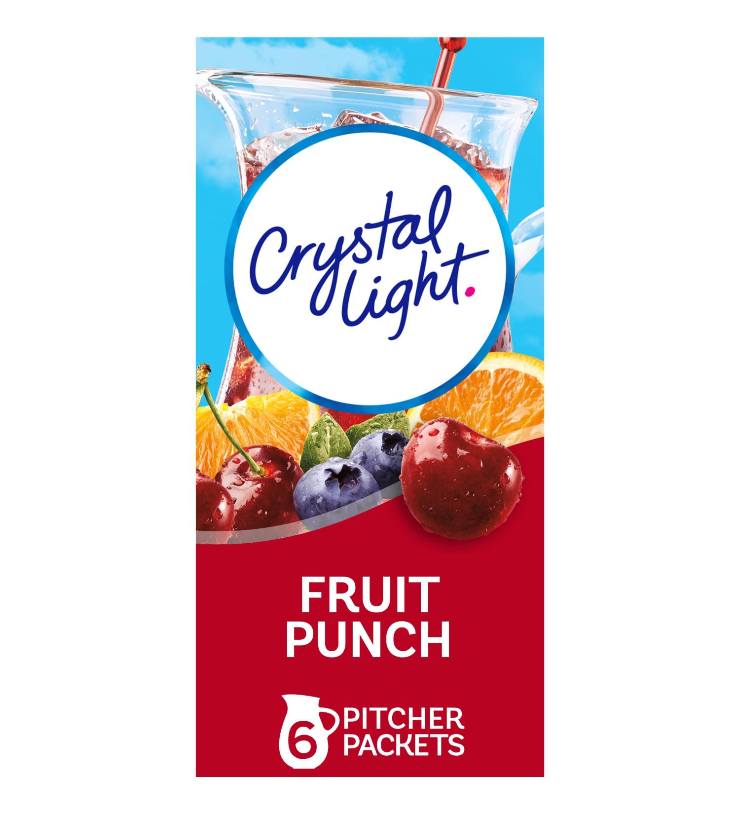 Crystal Light Fruit Punch 72 Packets - Sugar-Free & Low Calorie Drink Mix - Buy Online on SooperMarket.com