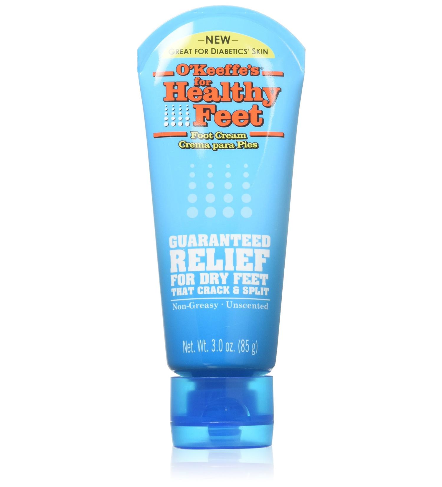 O'Keeffe's Healthy Feet Foot Cream 3.2 oz - Deep Moisturizing Relief for Dry Cracked Feet - Buy Online on SooperMarket.com