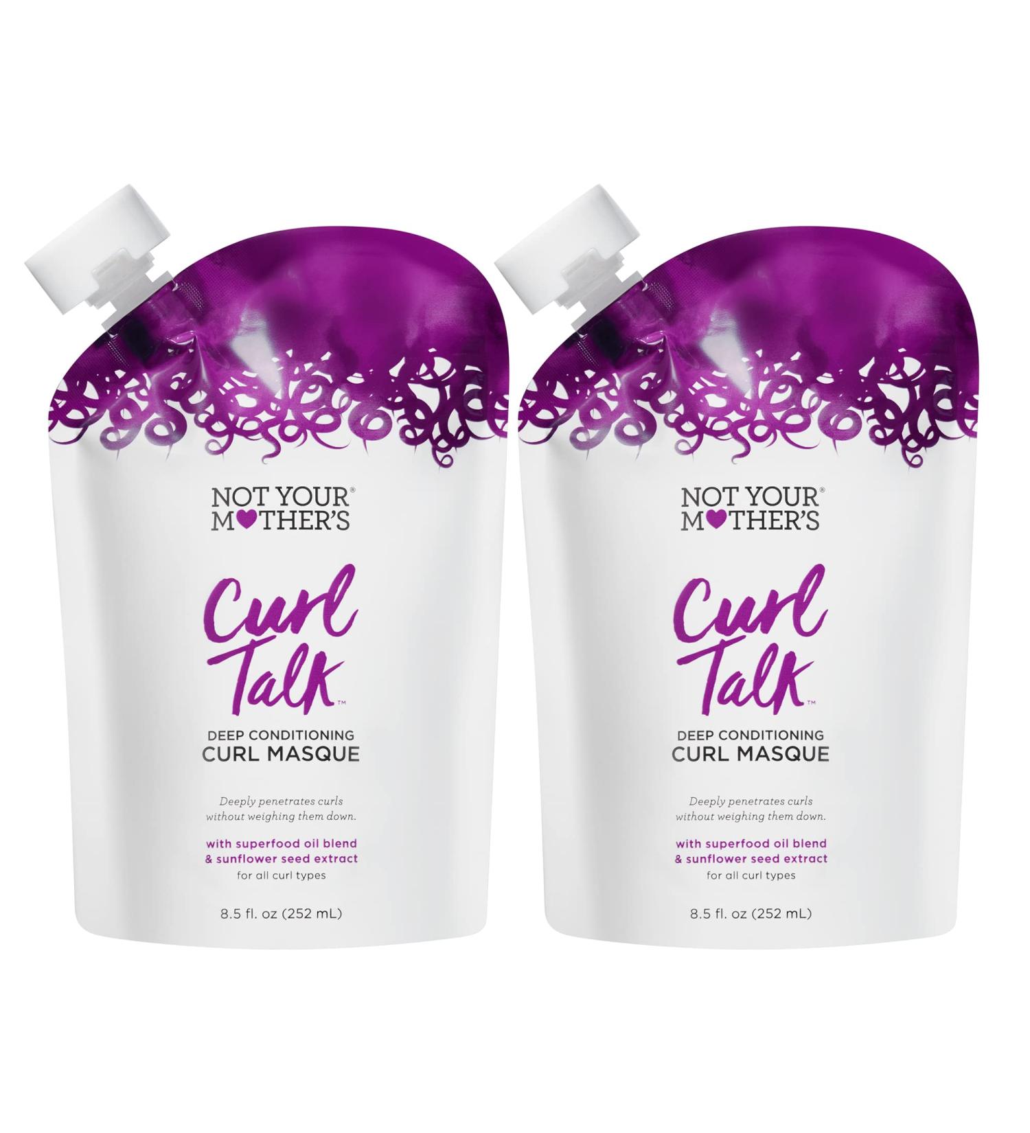 Not Your Mother's Curl Talk Deep Conditioning Curl Masque - 2-Pack, 8.5 oz | Hair Mask for Curly Hair - Hydrating and Nourishing Formula for Natural Curls - Buy Online on SooperMarket.com