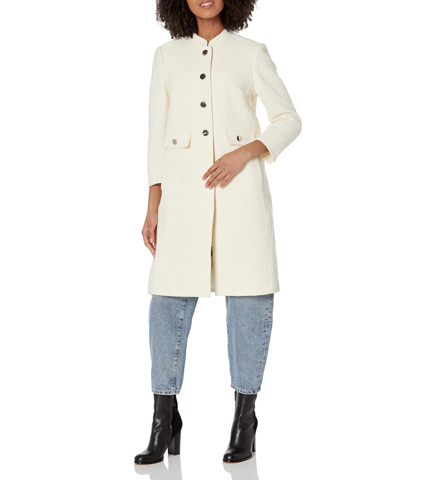Anne Klein Women's Audrey Hepburn Topper Marshmallow