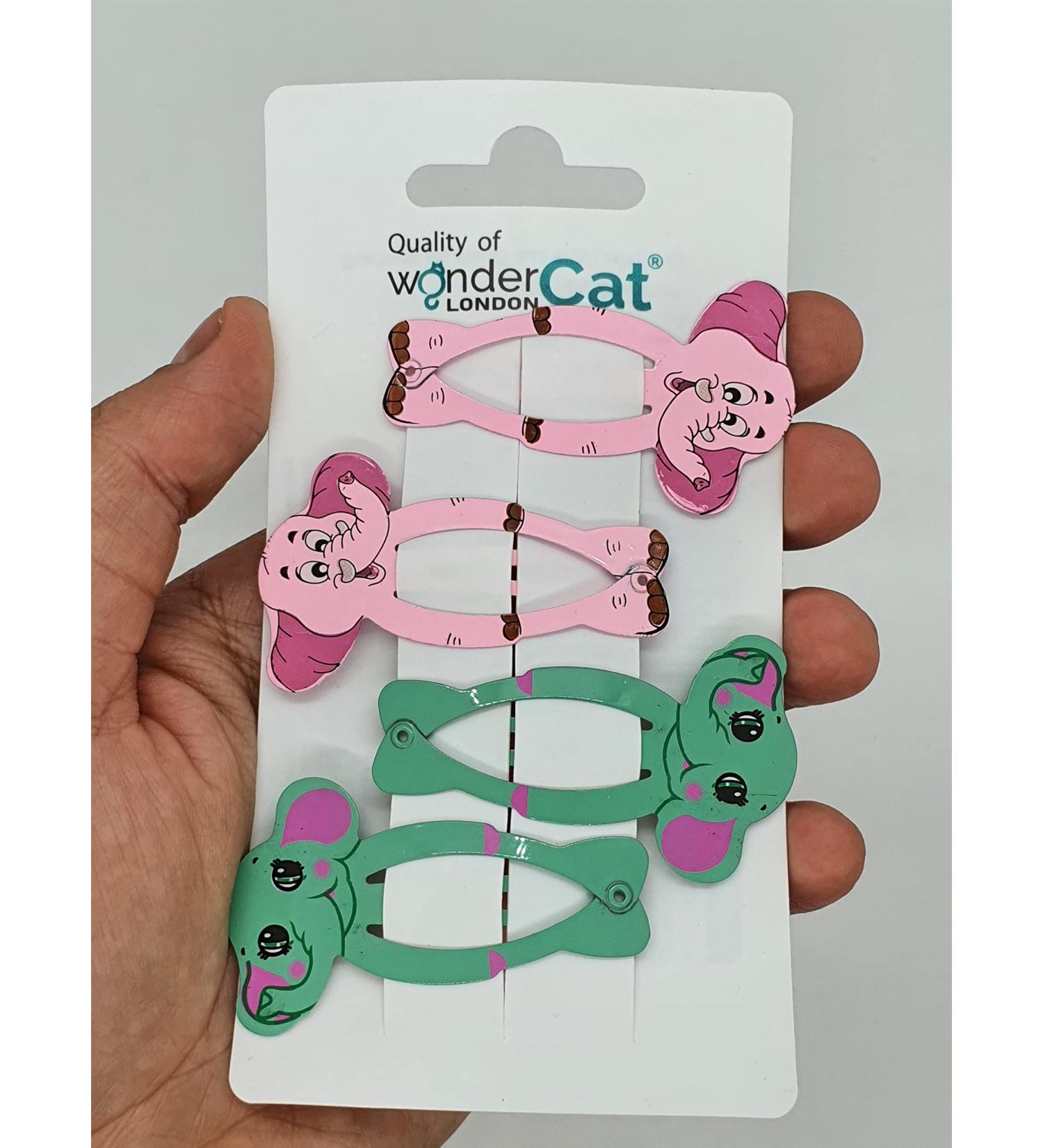 Adorable Elephant Hair Clips for Girls - Kids Snap Metal Hair Accessories - Buy Online on SooperMarket.com