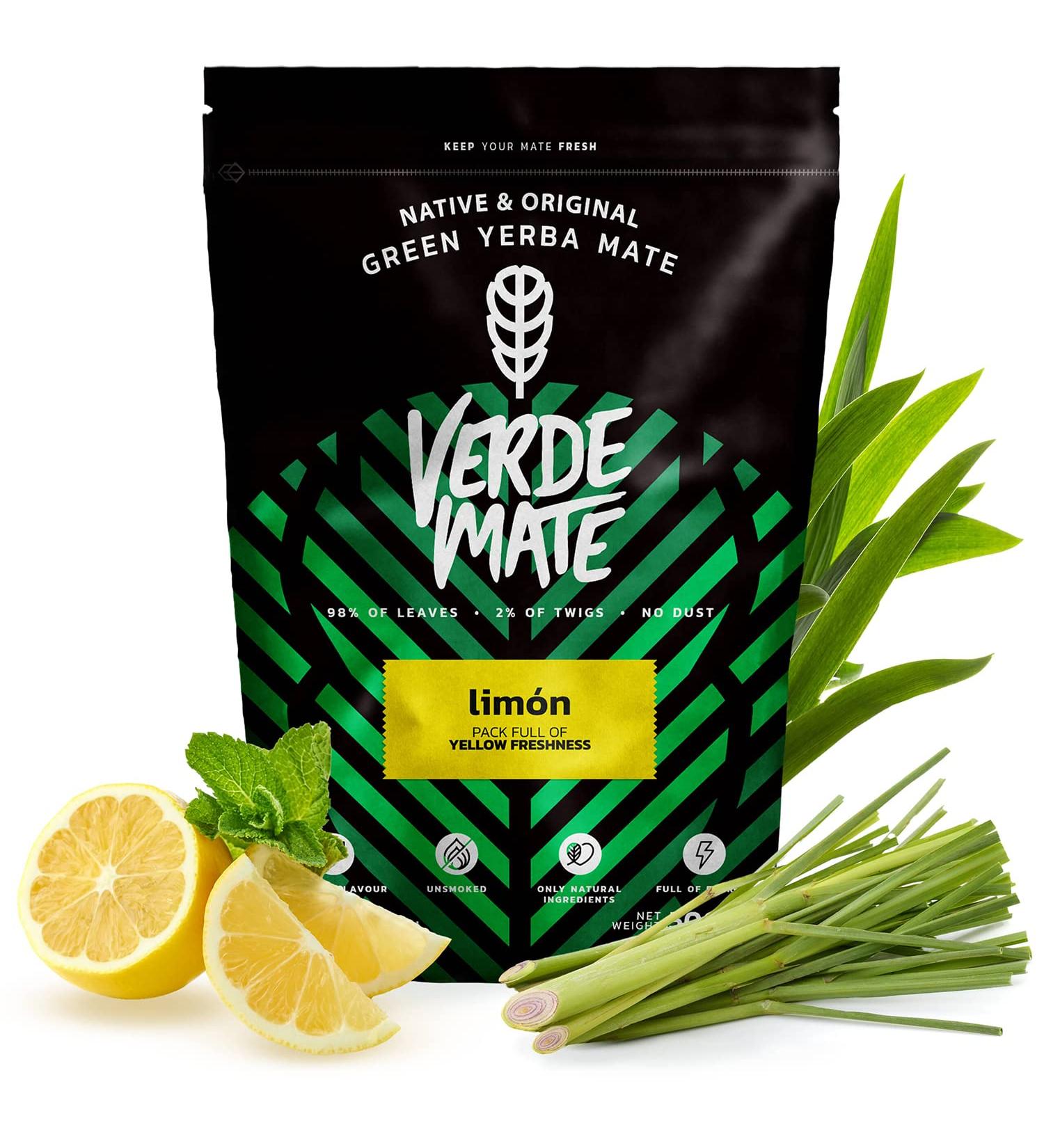 Verde Mate Green Limon Tea 500g | Yerba Mate Tea from Brazil | Flavored mate tea - Buy Online on SooperMarket.com