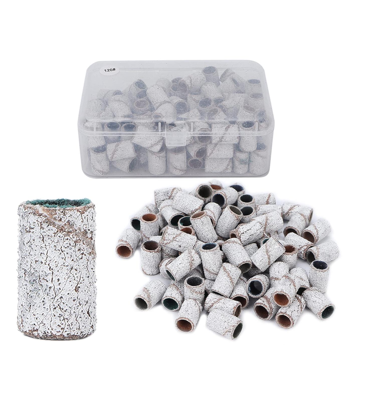 Nail Sanding Circle Bands Nail Art Sanding Bands Pedicure Polishing File 100 Pieces Manicure Sanding Bands Nail Drill Bits Accessories Nail Drill Remove Dead Skin (120#) - Buy Online on SooperMarket.com