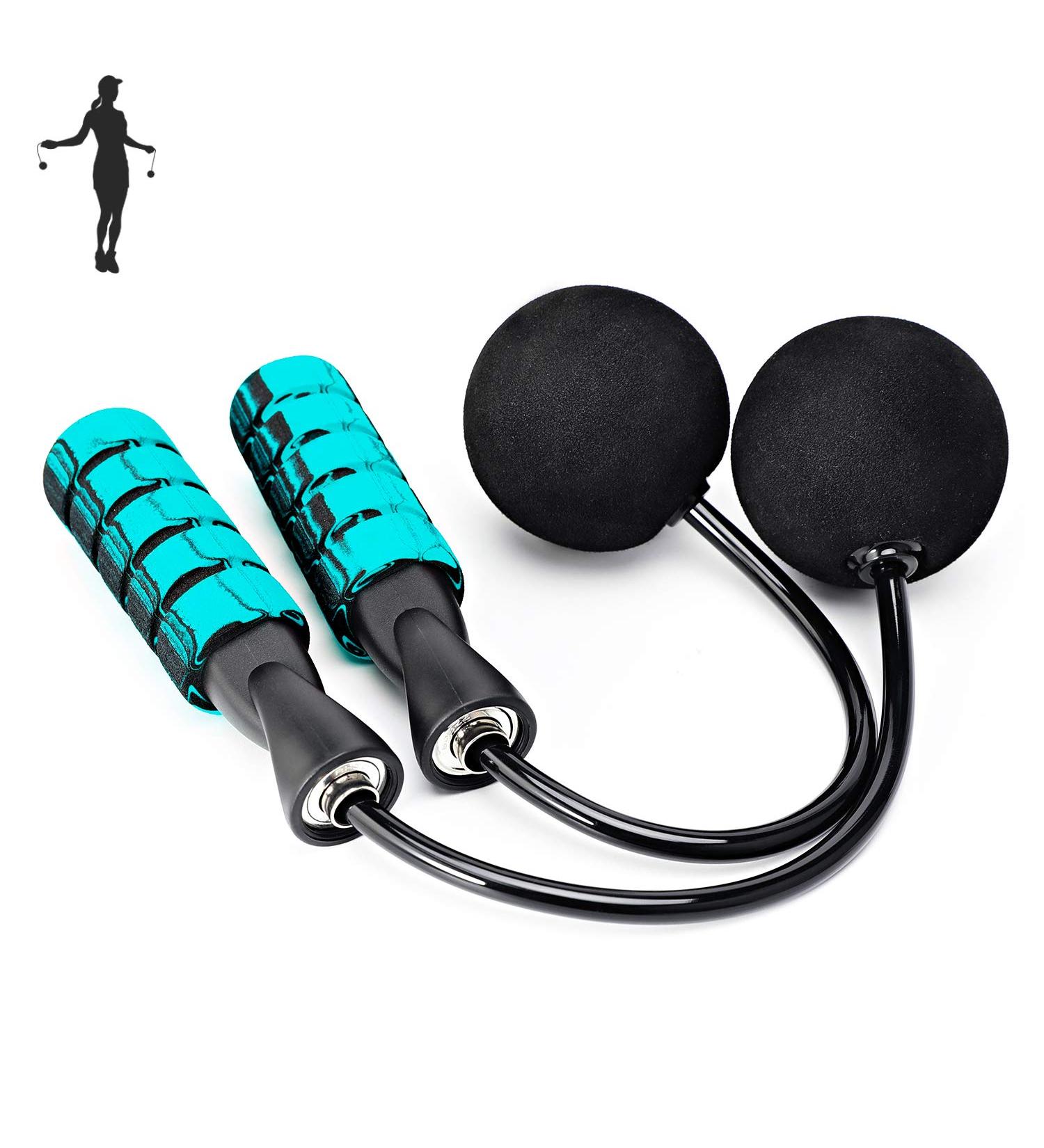 APLUGTEK Weighted Cordless Jump Rope for Fitness - Tangle-Free Speed Workout Rope for Men, Women, Children - A-Blue - Buy Online on SooperMarket.com
