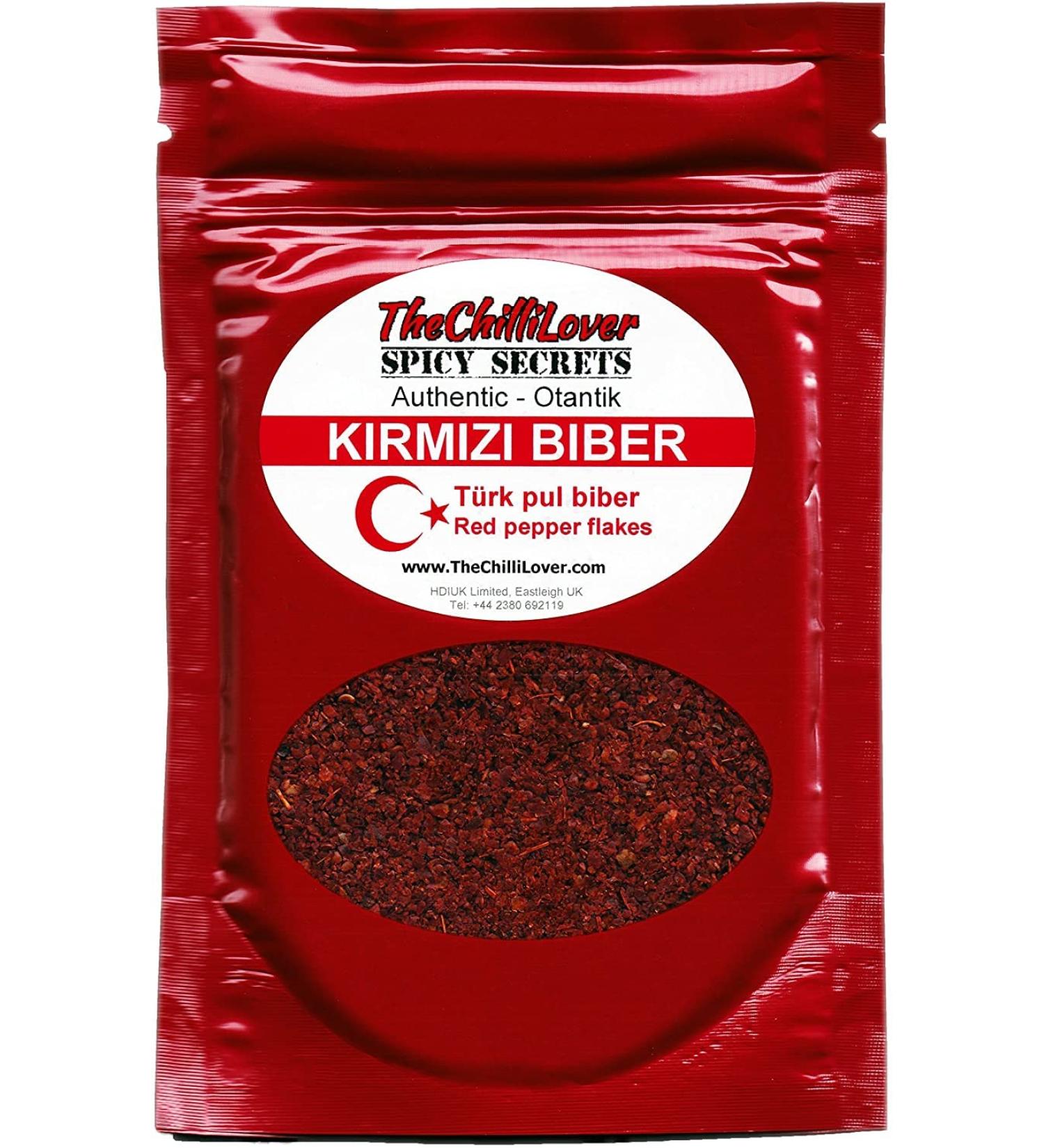 TheChilliLover 50 Grams Fresh Pouch Turk Kirmizi biber - Pul Biber (Turkish Crushed Hot Red Chili Pepper Flakes)