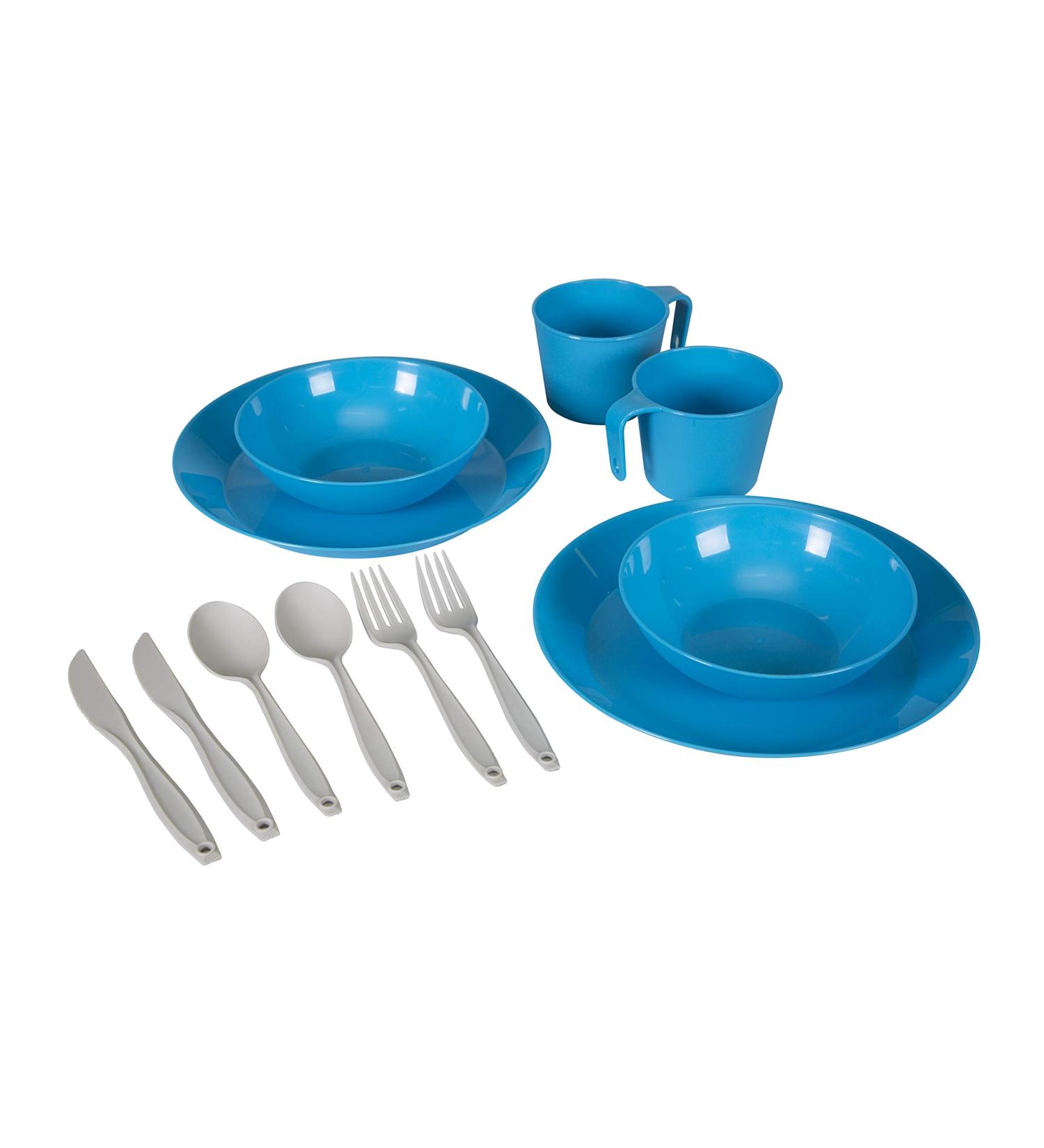 Stansport 313-200 Tableware Set for 2 Person - Lightweight & Durable - Buy Online on SooperMarket.com