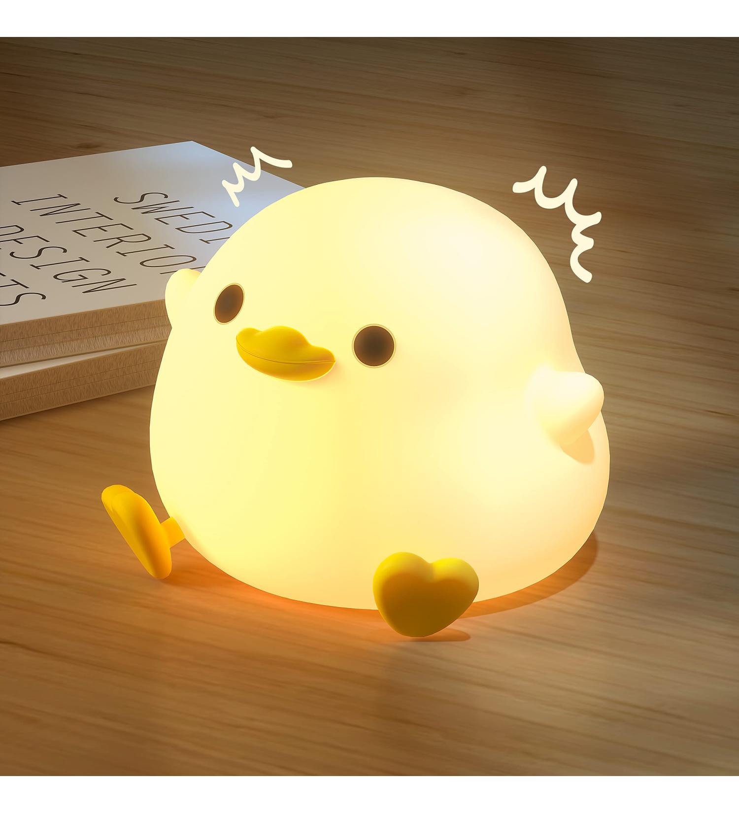 Unede LED Nachtlicht f r Kinder Dimmbares Kawaii Dodo Duck Nachttlicht aus Silikon USB Lampe f r Babyzimmer ideales Geschenk f r Kinder (Baby Benson) - Gelb - Buy Online on SooperMarket.com