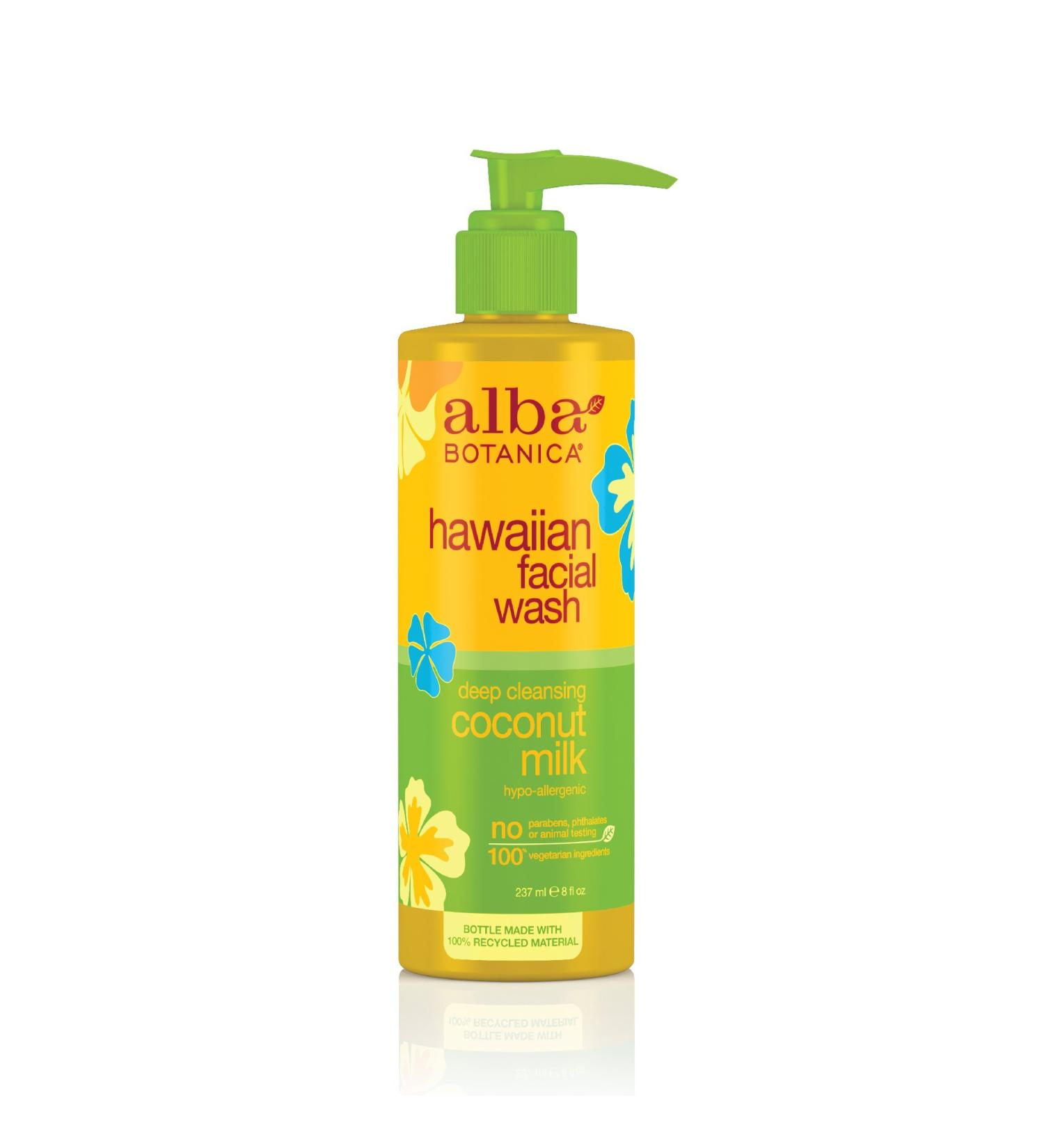 Alba Botanica Coconut Milk Facial Wash 8 fl oz | Hydrating Cleanser for Radiant Skin - Buy Online on SooperMarket.com