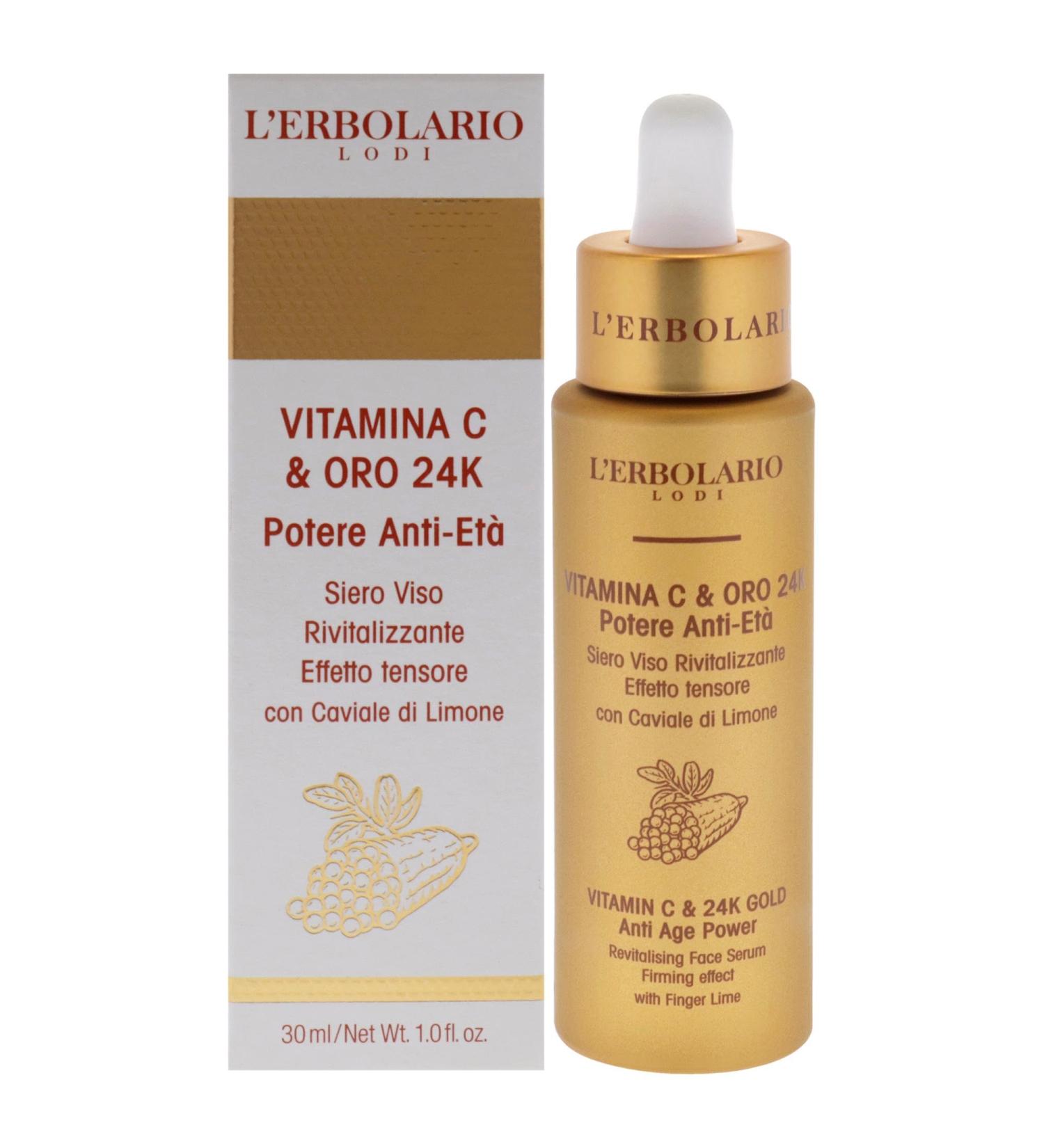 Vitamin C & 24K Gold Anti-Ageing Face Serum - Radiant Skin Youthful Glow International Shipping - Buy Online on SooperMarket.com