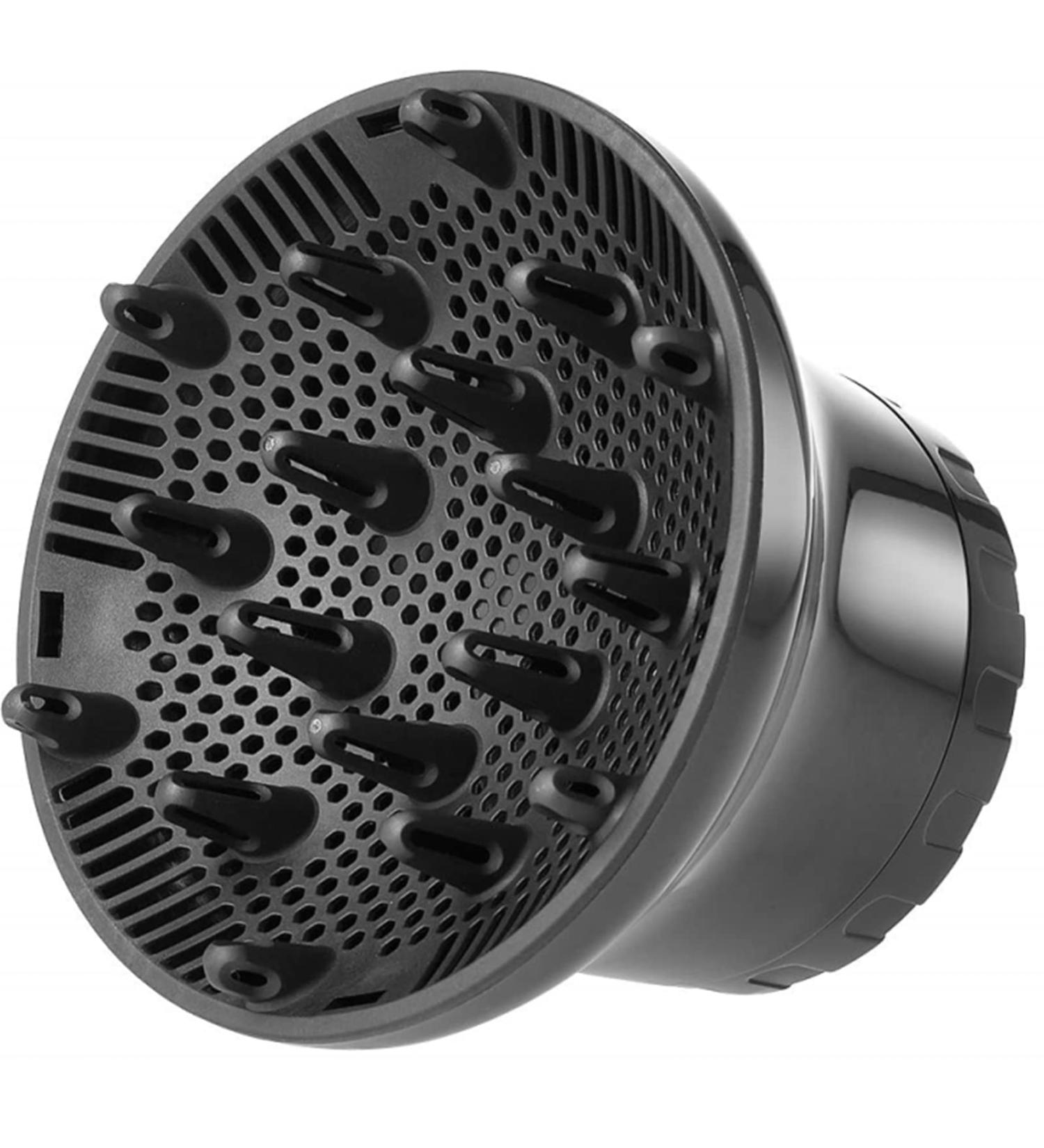 Adjustable Universal Hair Diffuser Nozzle for Natural Curly Wavy Hair - Black - Buy Online on SooperMarket.com
