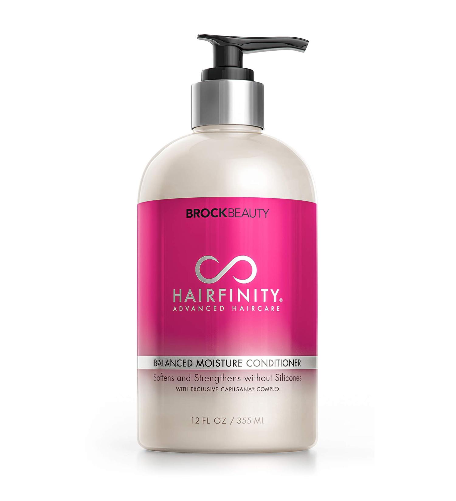 Buy Hairfinity Balanced Moisture Biotin Conditioner - Repair Damaged Dry Curly & Frizzy Hair - Thickening Formula for Thin Hair - Color-Safe Treatment - 12Oz - Buy Online on SooperMarket.com