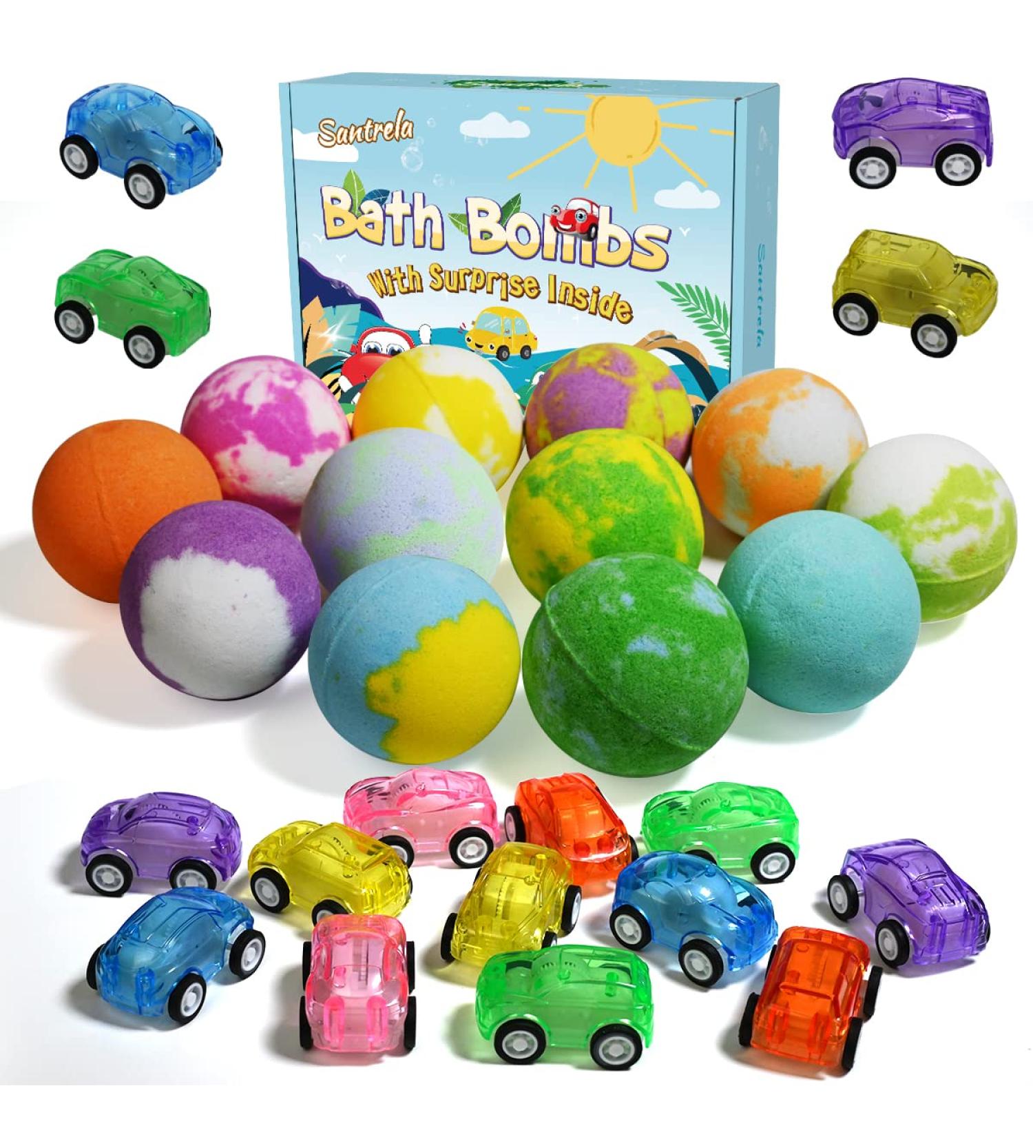 Bath Bombs for Kids with Surprise Toys Inside  12 Cars Bath Bombs Gift Set for Easter Egg Halloween Christmas with Pull-Back Car Inside  Bubble Kids Bath Fizzies Ball Birthday Gifts for Boys  Girls Green - Buy Online on SooperMarket.com