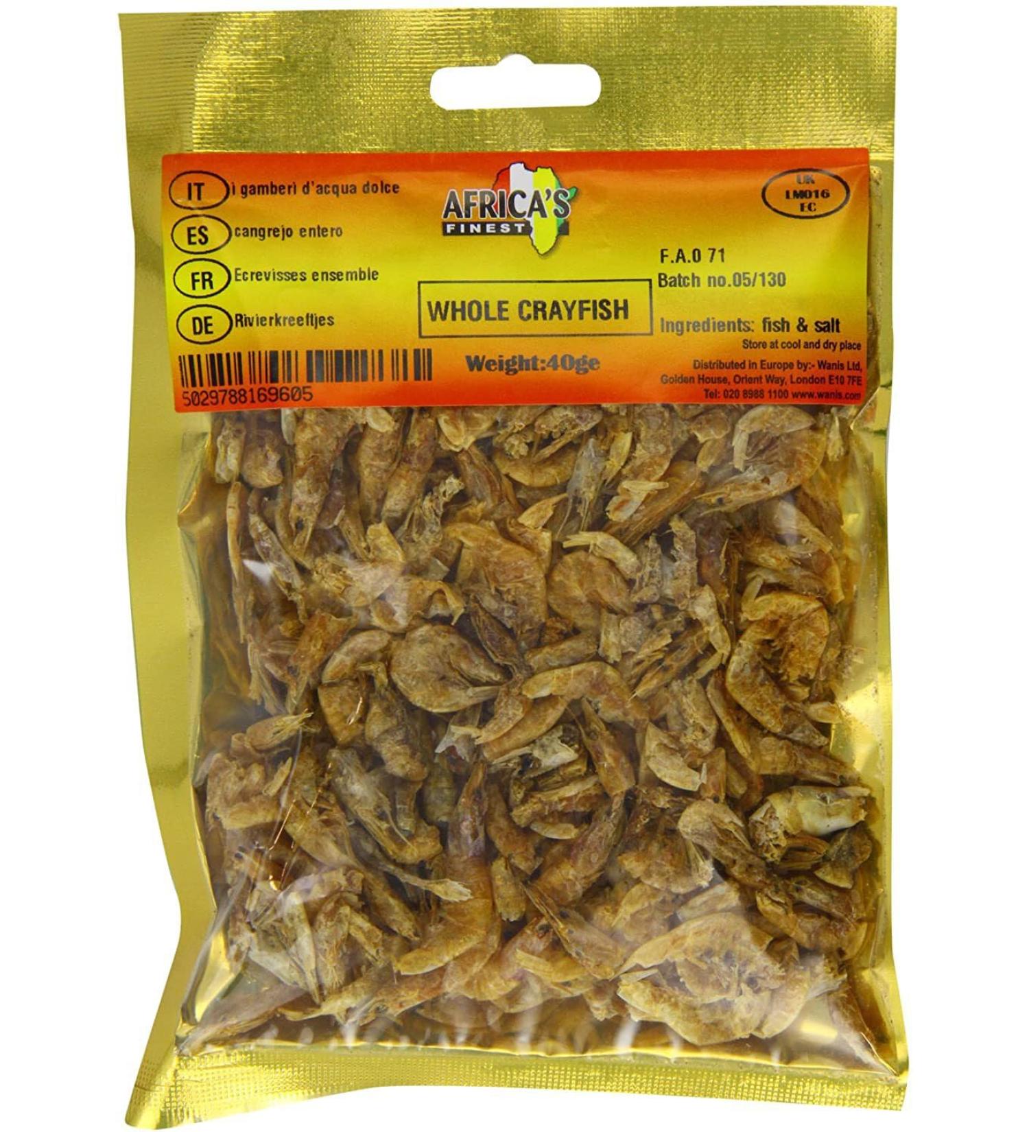 Africa's Finest Whole Crayfish 40g Box of 10-Fd