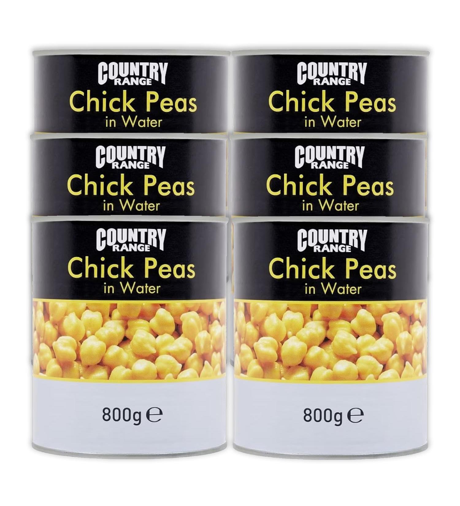 Country Range | Chick Peas in Water | 6x800g - Buy Online on SooperMarket.com