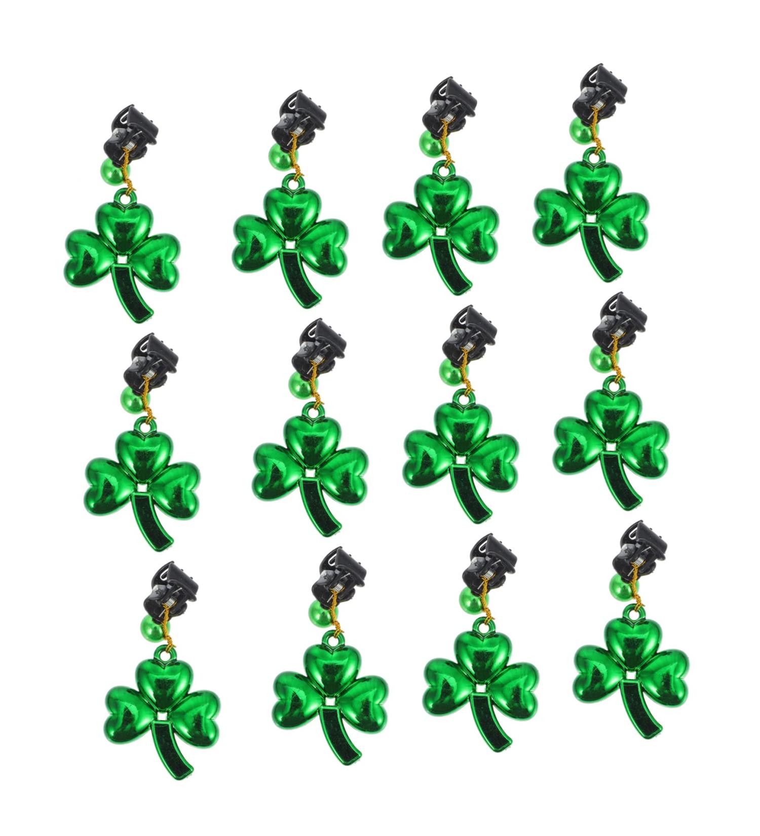 Anneome 12pcs Pendant Holder Ornament Festival Shamrock Tree Baubles Shamrocks Design Pendants Pillar - Buy Online on SooperMarket.com